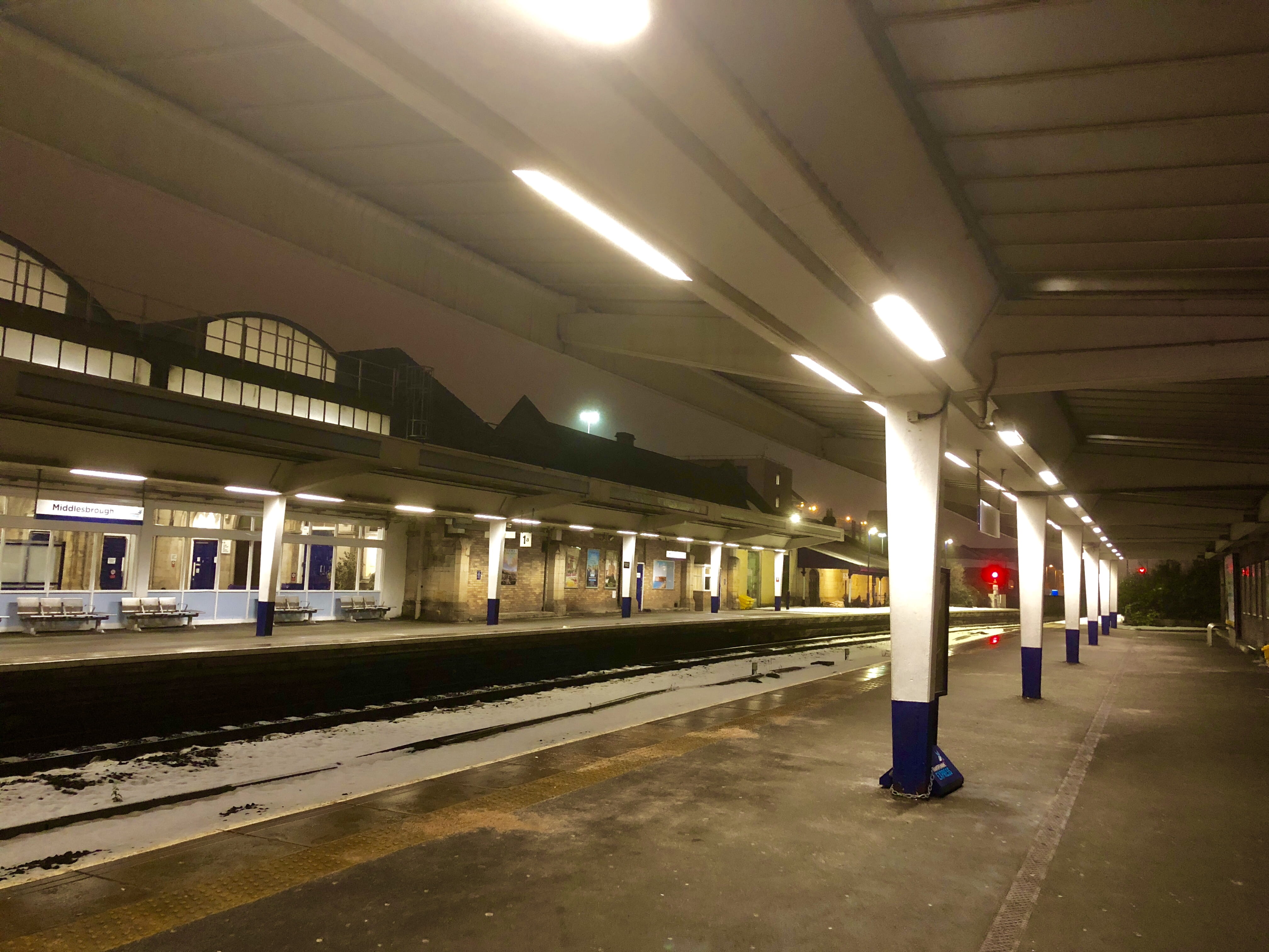 platform, station, train, transport, illuminated, architecture