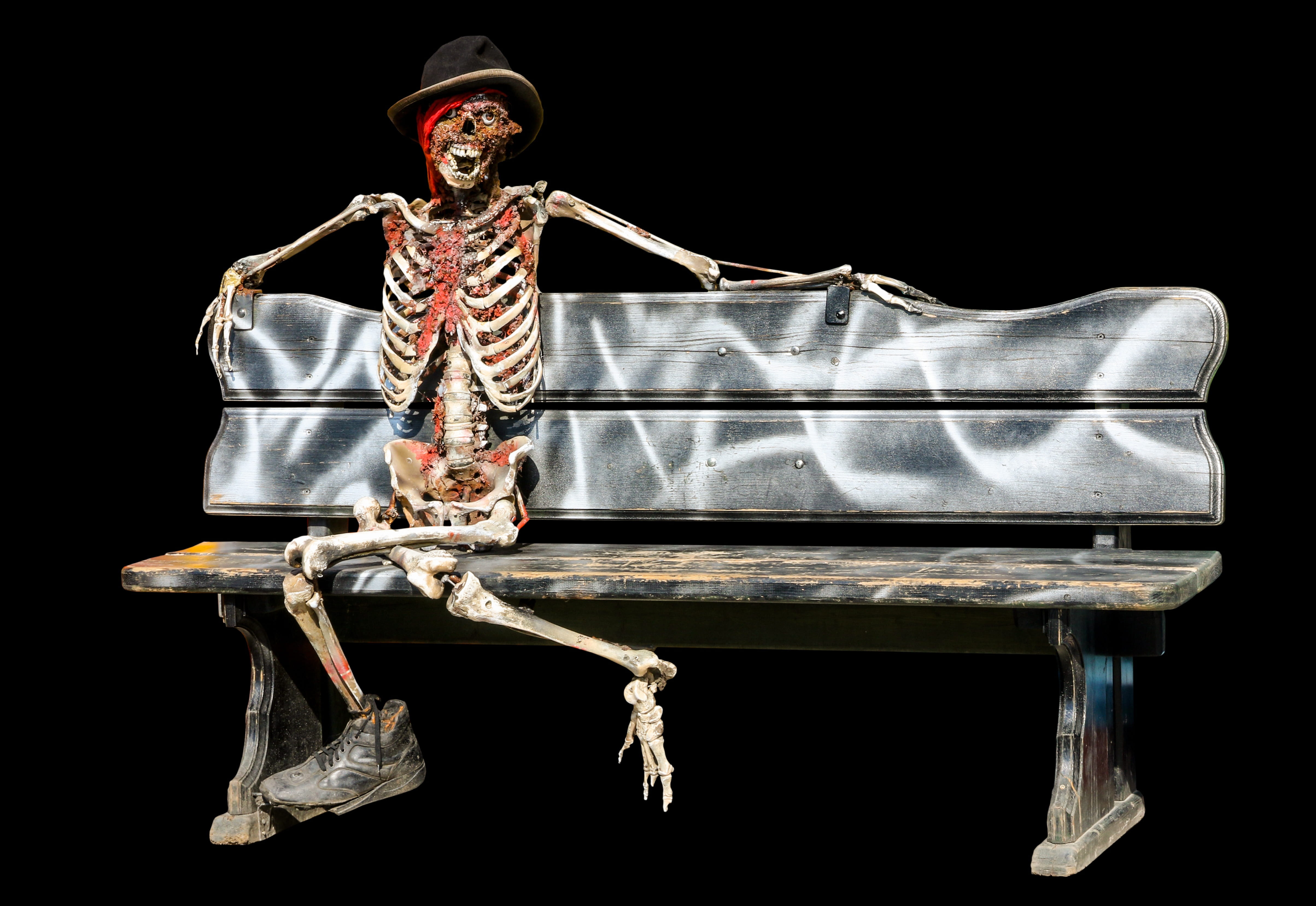 skeleton, bone, halloween, party, surreal, theme, black background