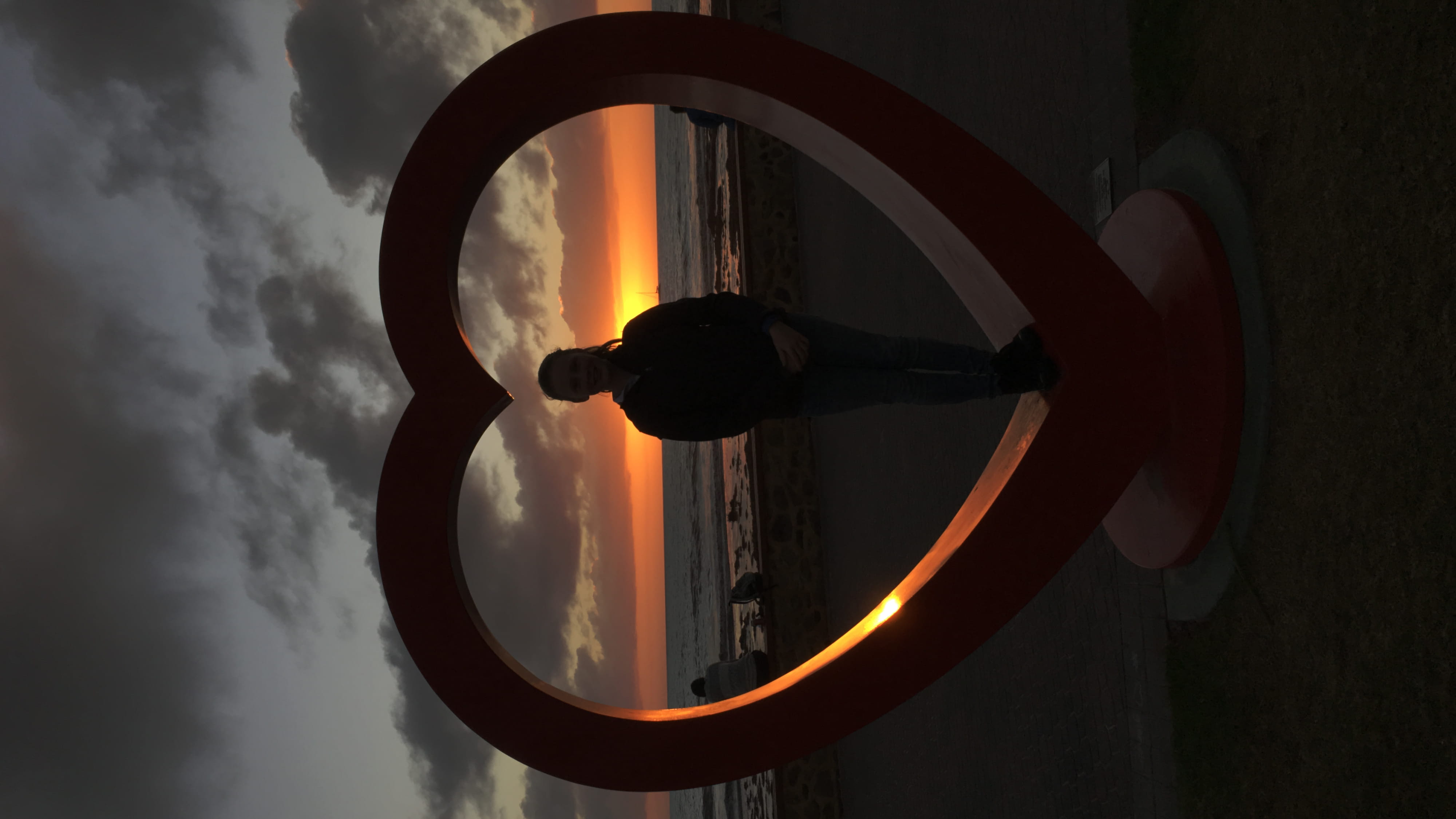 sunset, sky, cloud - sky, circle, geometric shape, no people