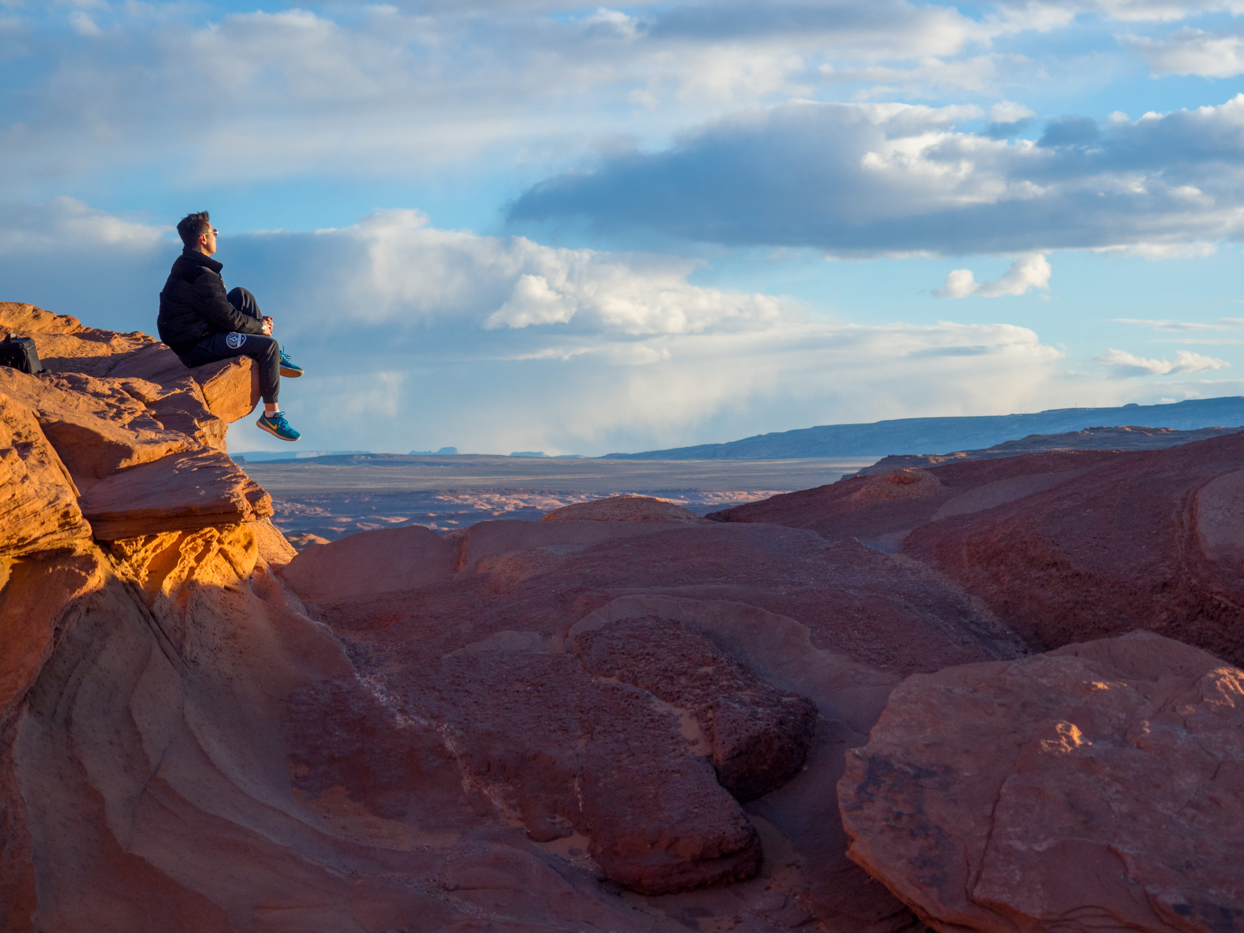 arizona, view, sky, cloud - sky, rock, solid, rock - object