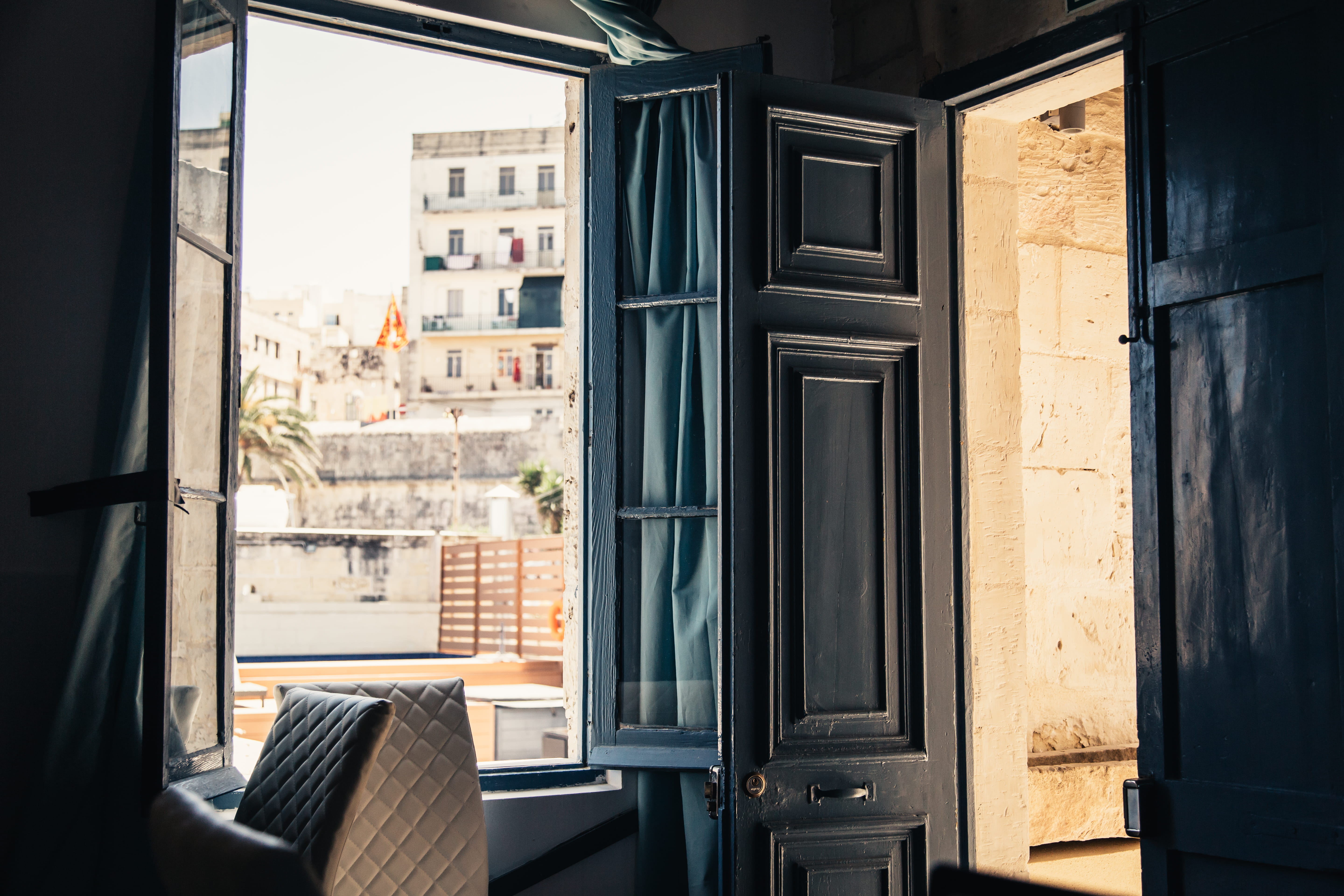 malta, inside, outside, window, architecture, built structure