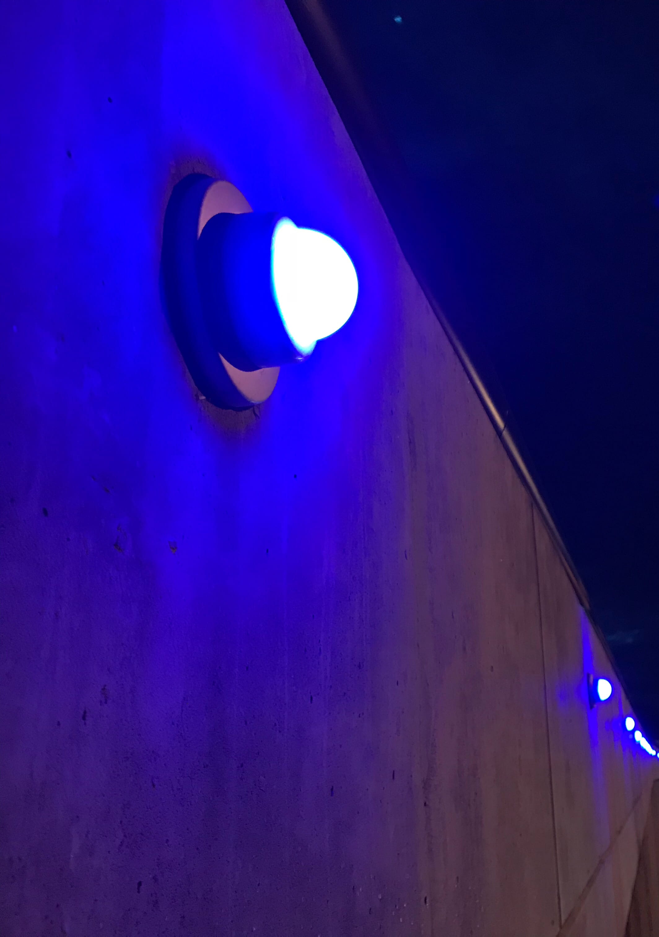 light, blue, illuminated, night, lighting equipment, low angle view