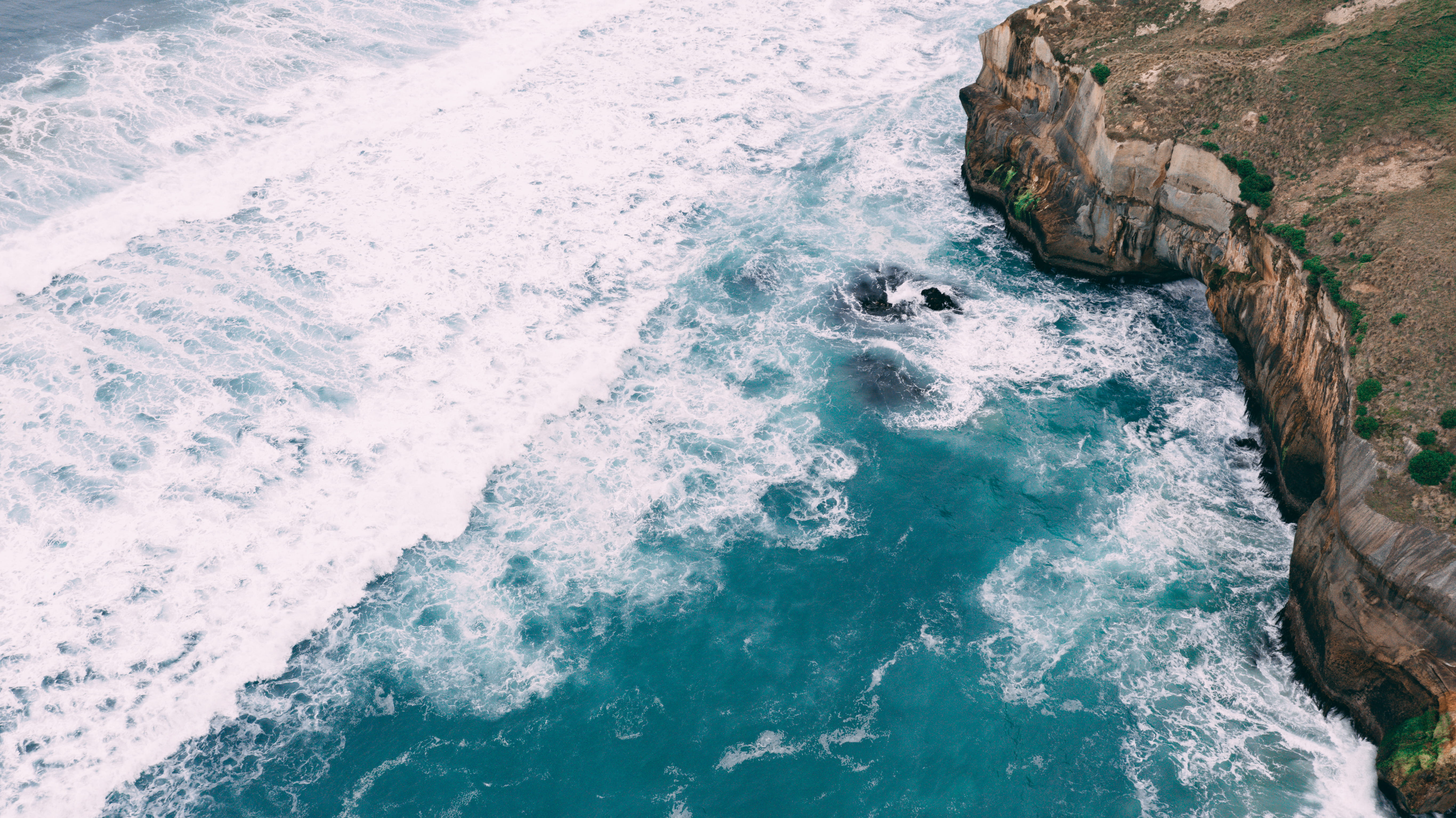 ocean waves, water, nature, texture, pattern, highland, coast