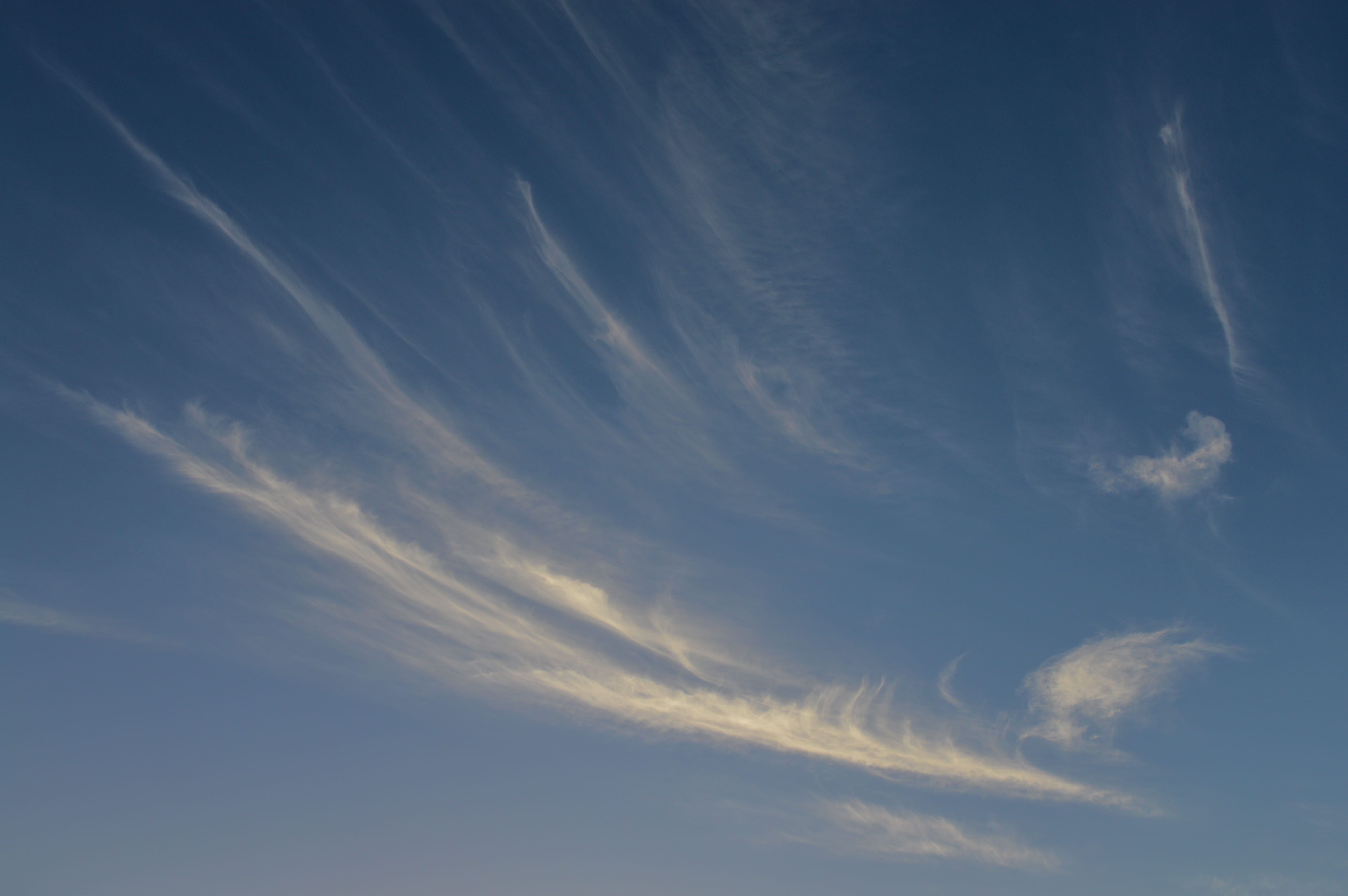 clouds, sky, background, blue sky, calm, cloud - sky, low angle view