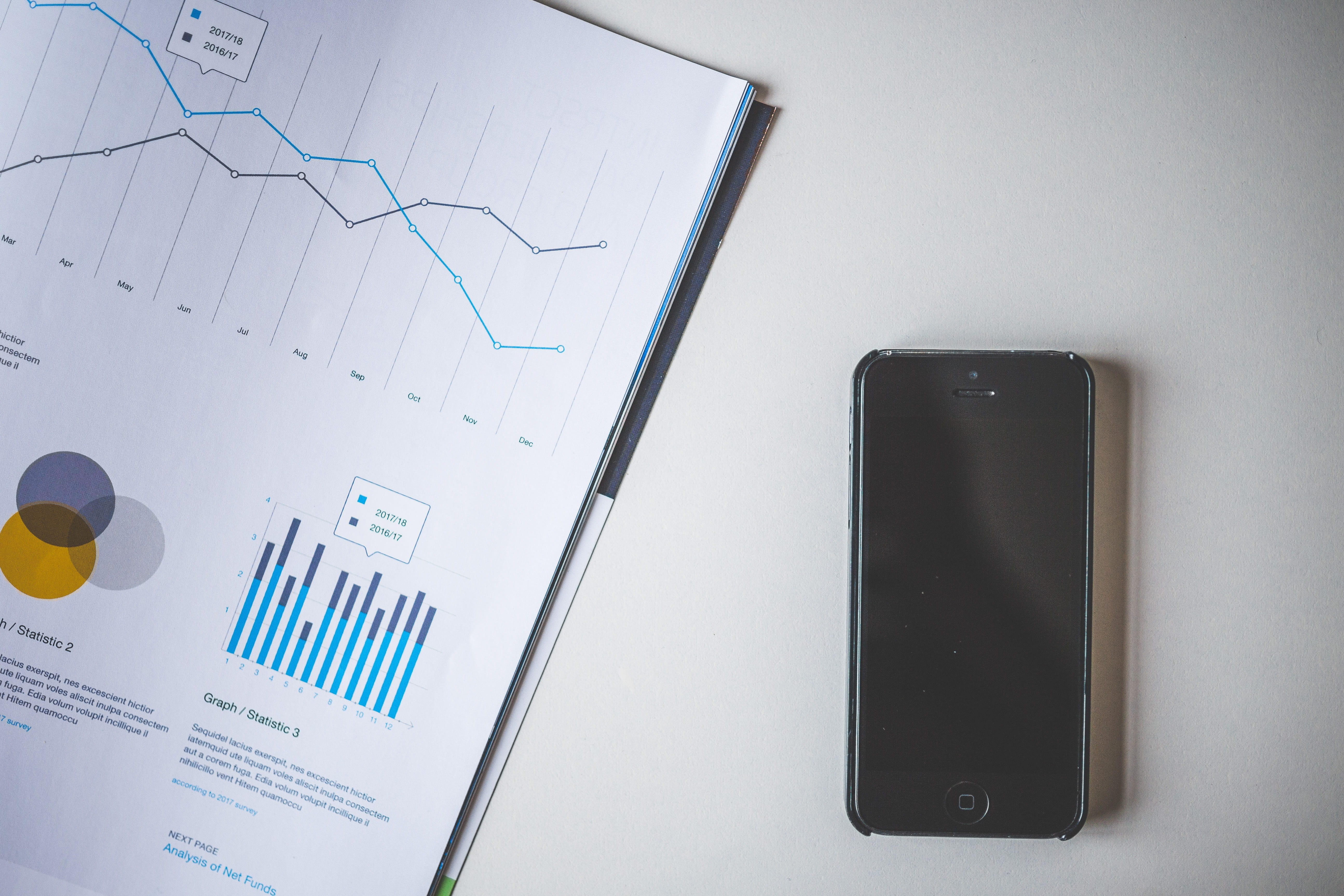 cellphone, charts, data, device, document, electronics, iphone