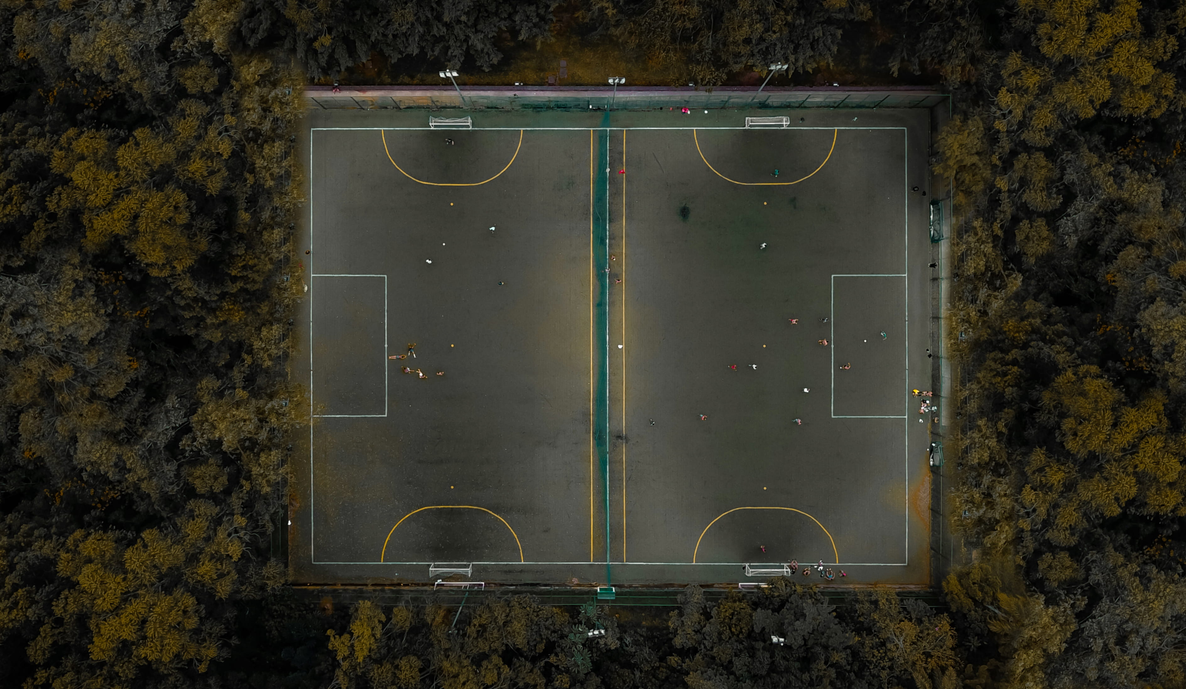 soccer field, no people, built structure, wall - building feature