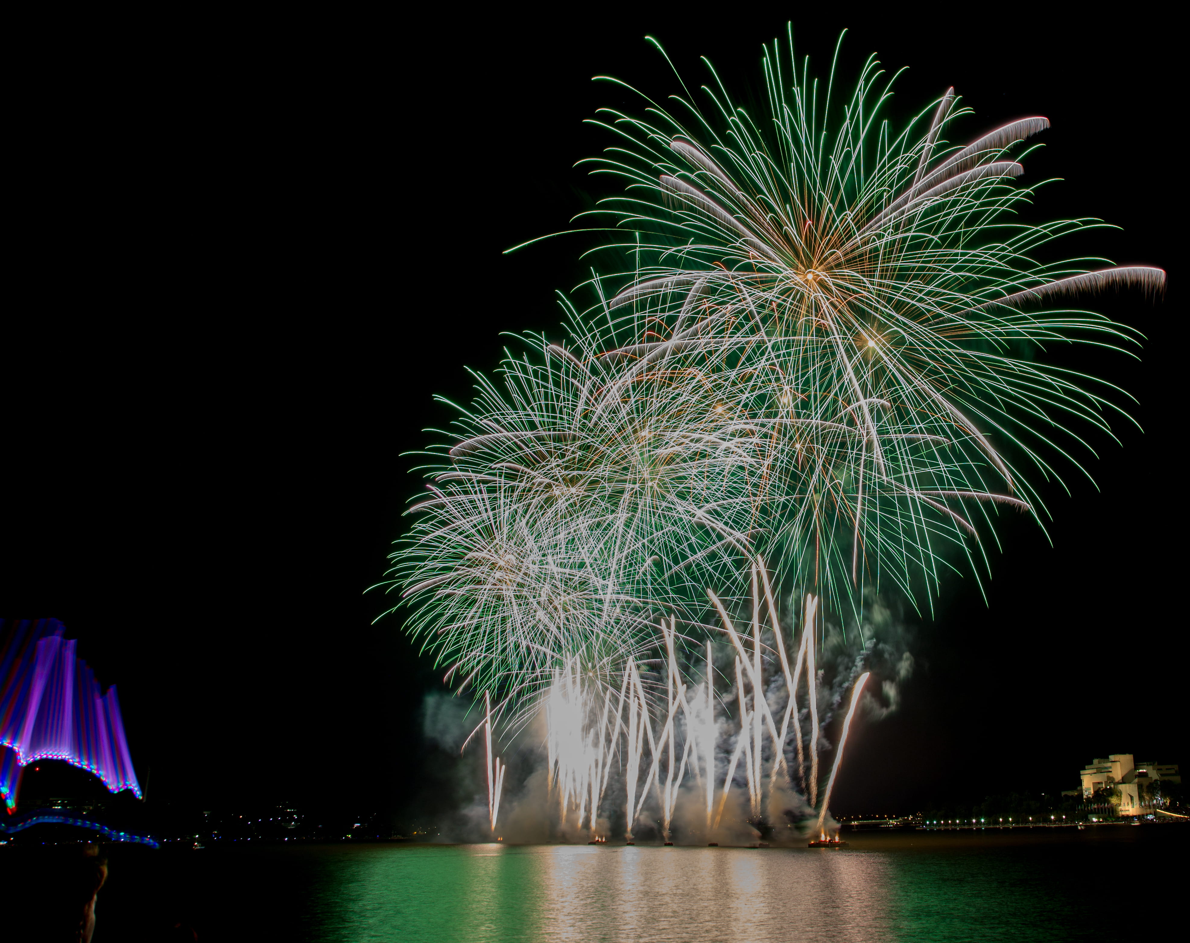 australia, canberra, firework, night, firework display, illuminated