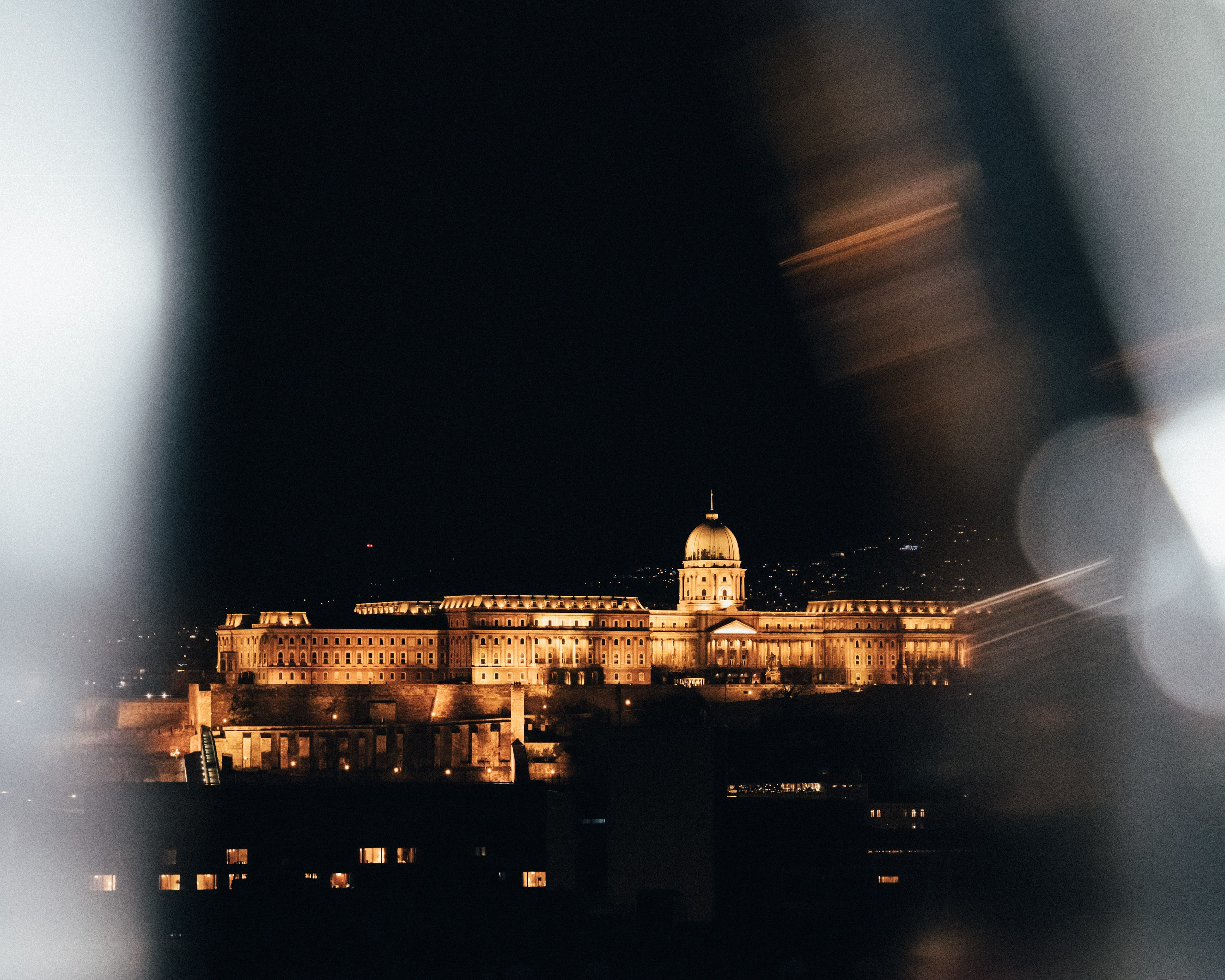 gold castle, building exterior, architecture, built structure