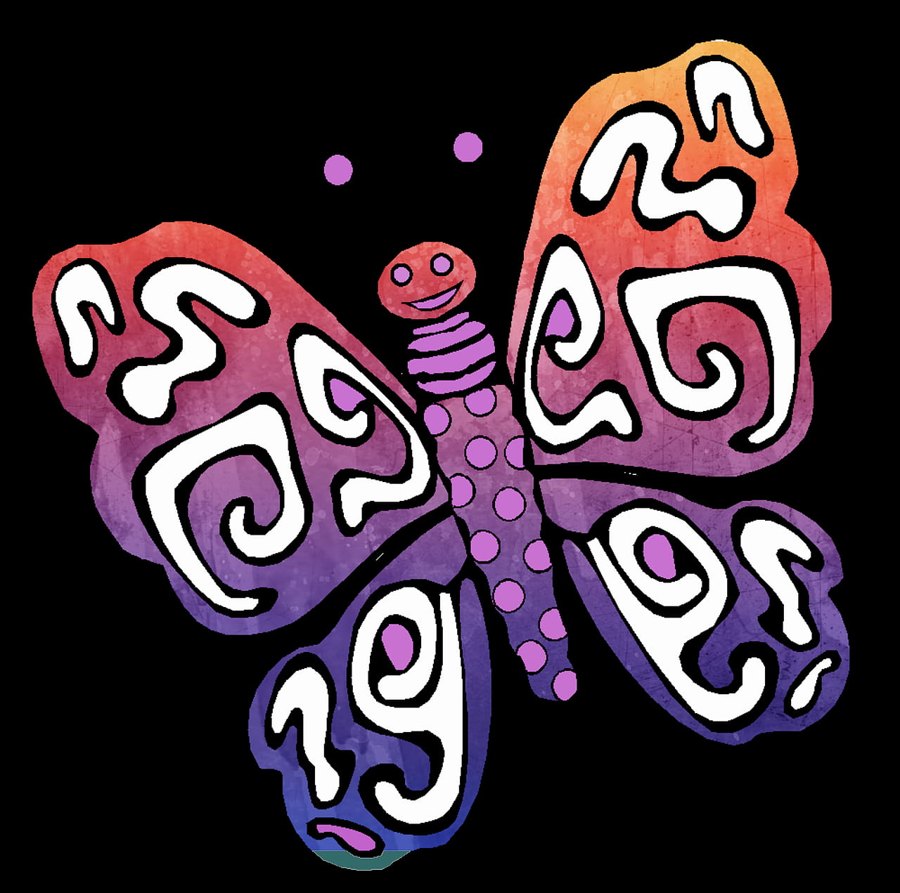 butterfly, graphic, graphical, insect, animal, representation
