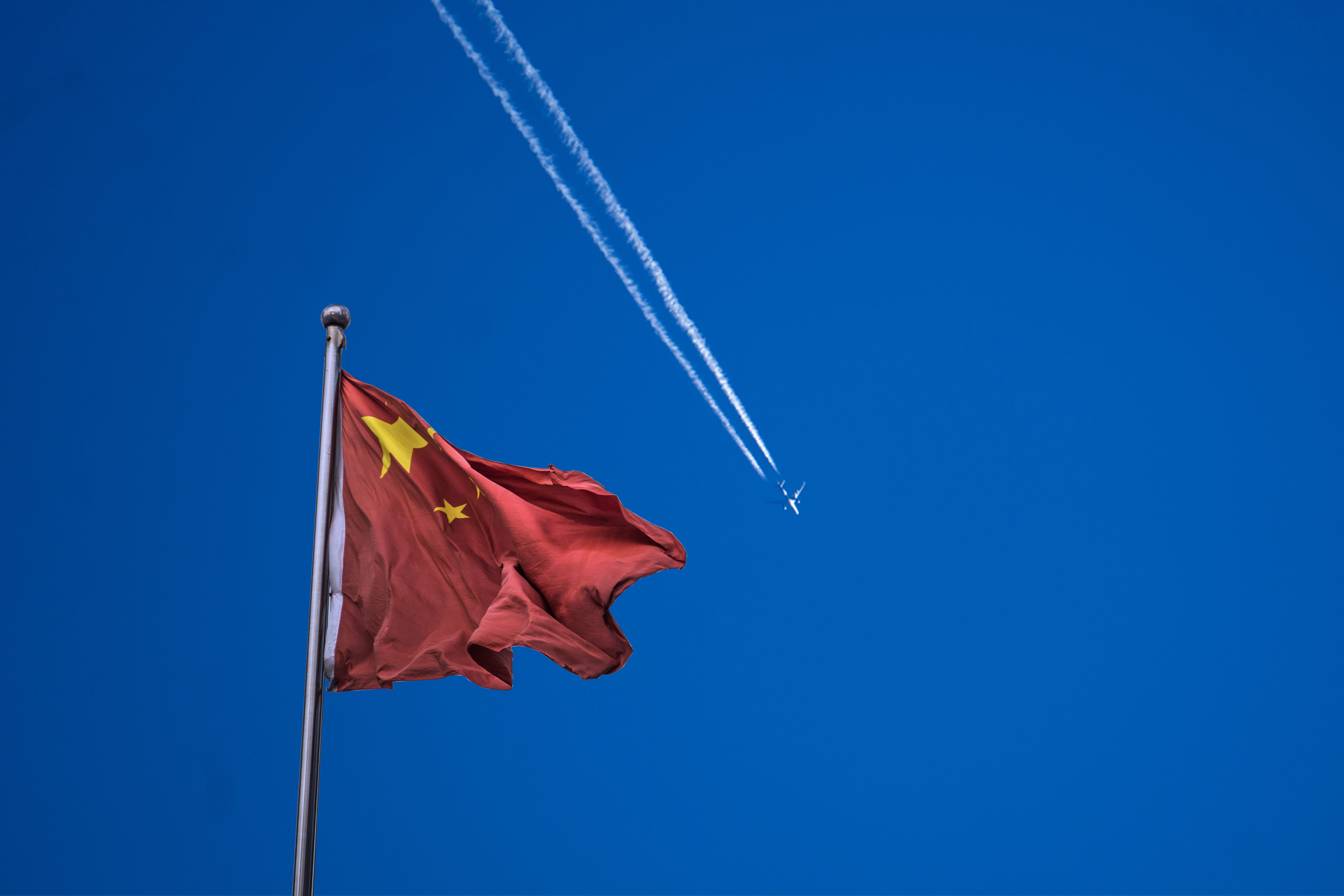 china, shanghai, fly, chinese, chinese flag, red, flying flag
