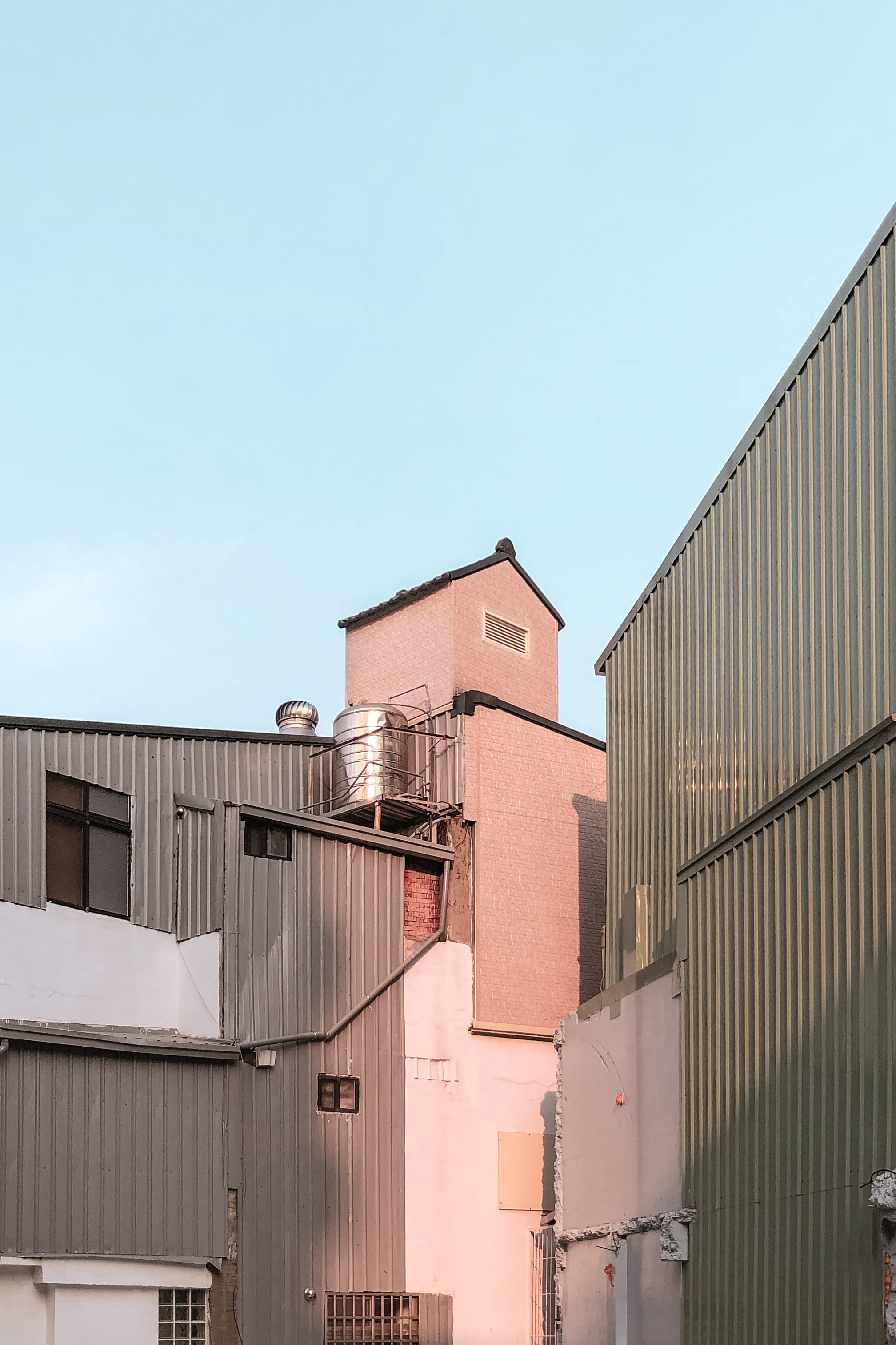 white painted building, building exterior, architecture, built structure