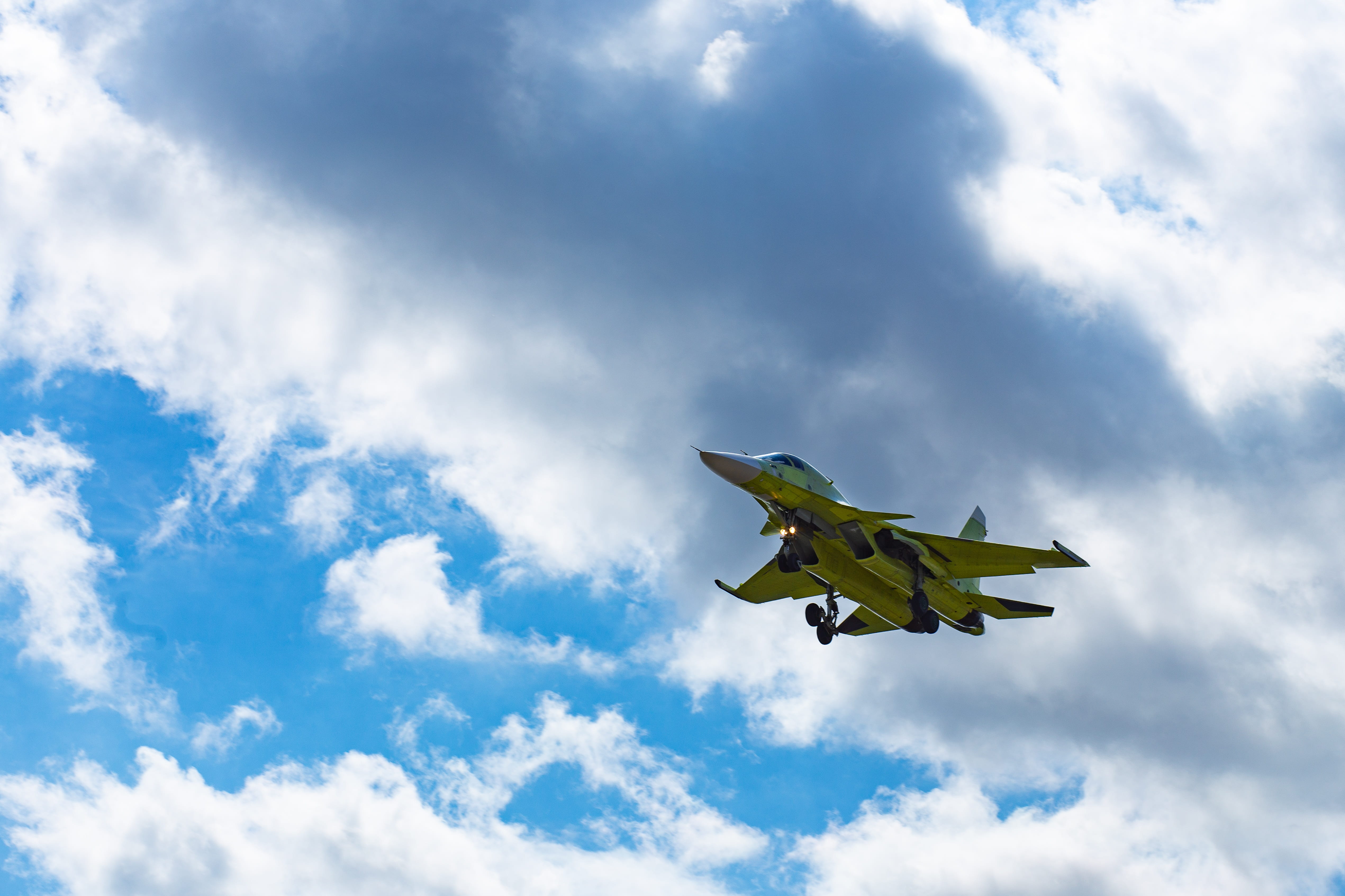 fighter, sky, clouds, plane, aviation, flight, cloud - sky