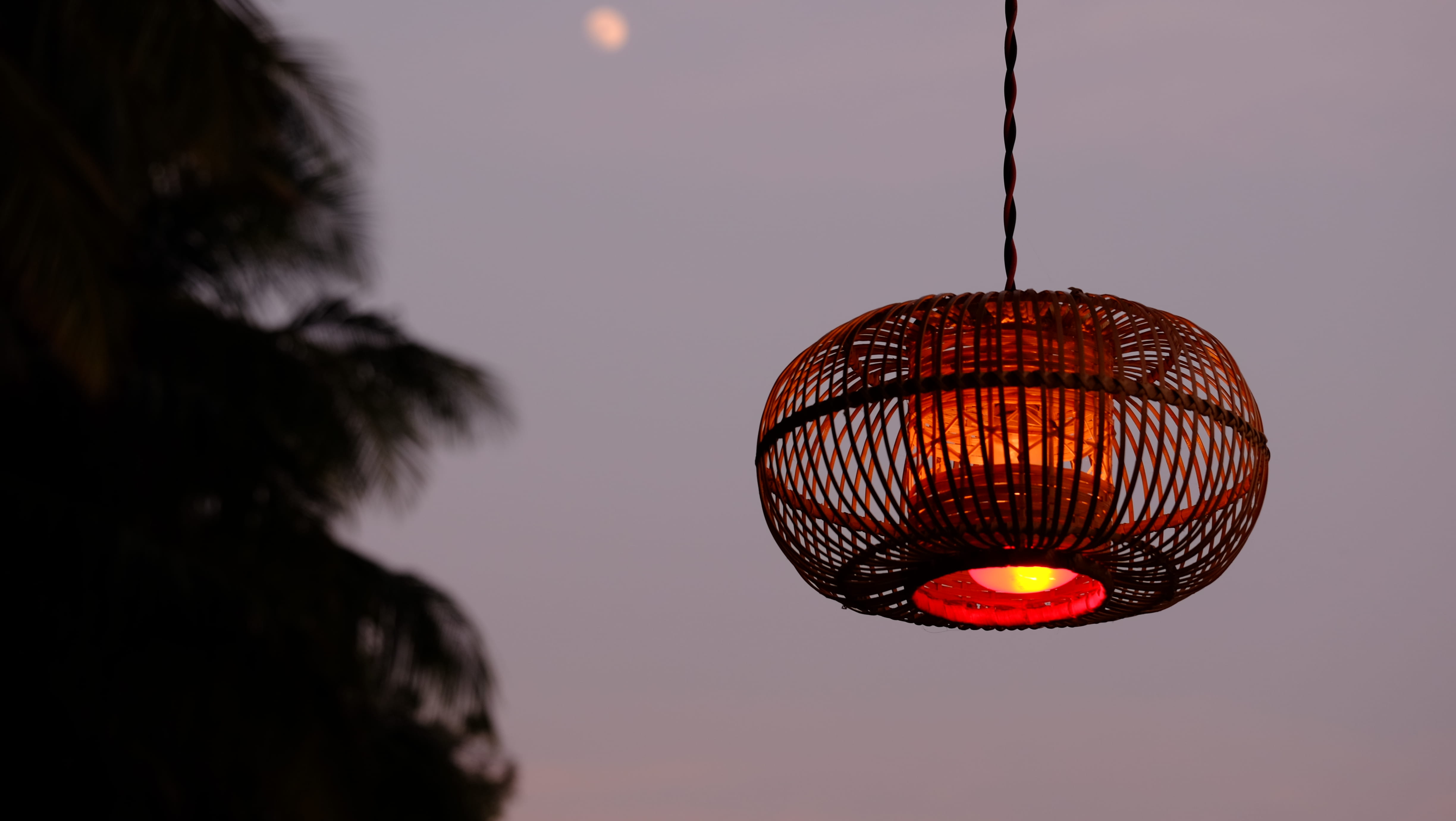 Brown Pendant Lamp during Nighttime, light, macro, illuminated