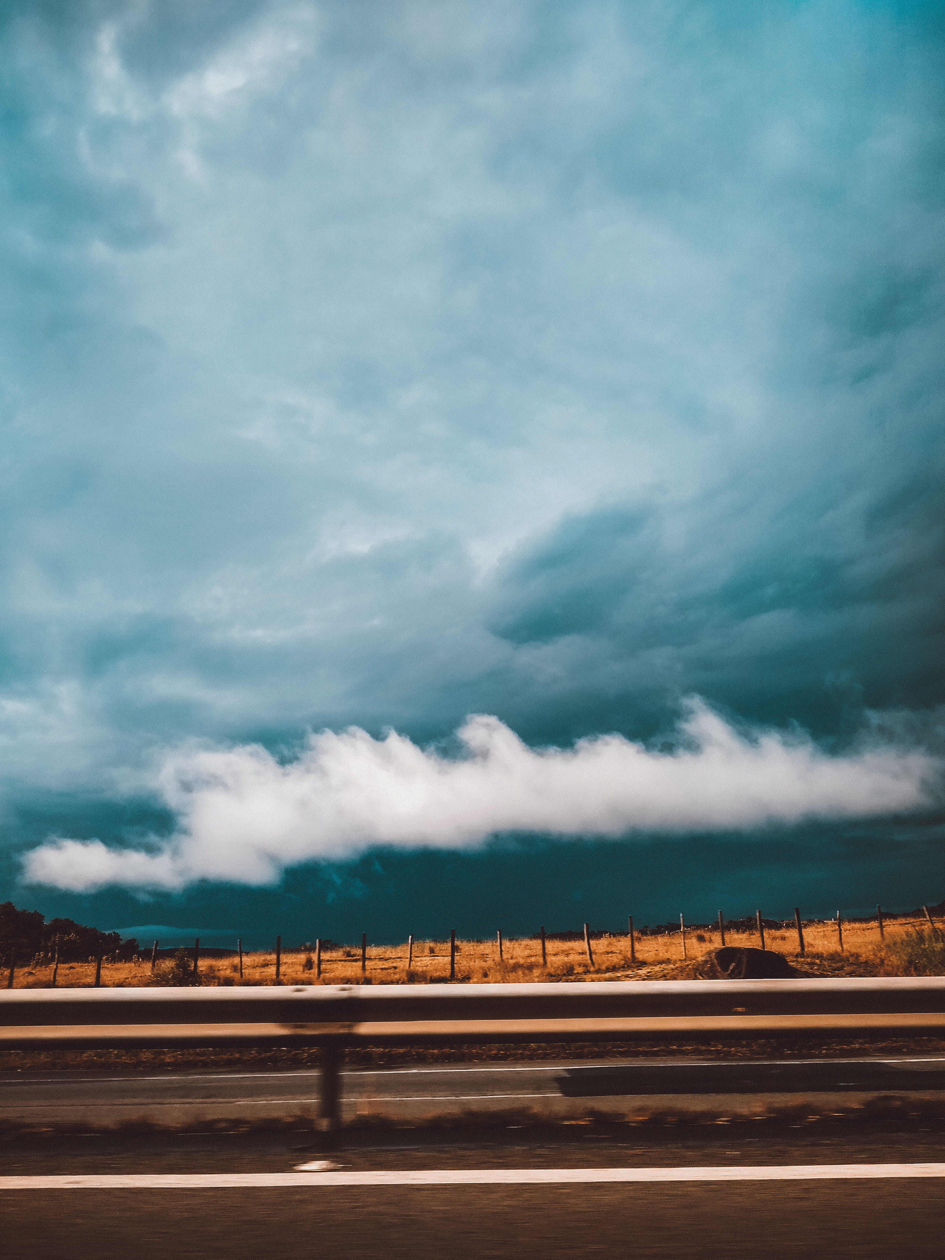 Cloudy Sky, clouds, road, cloud - sky, transportation, nature