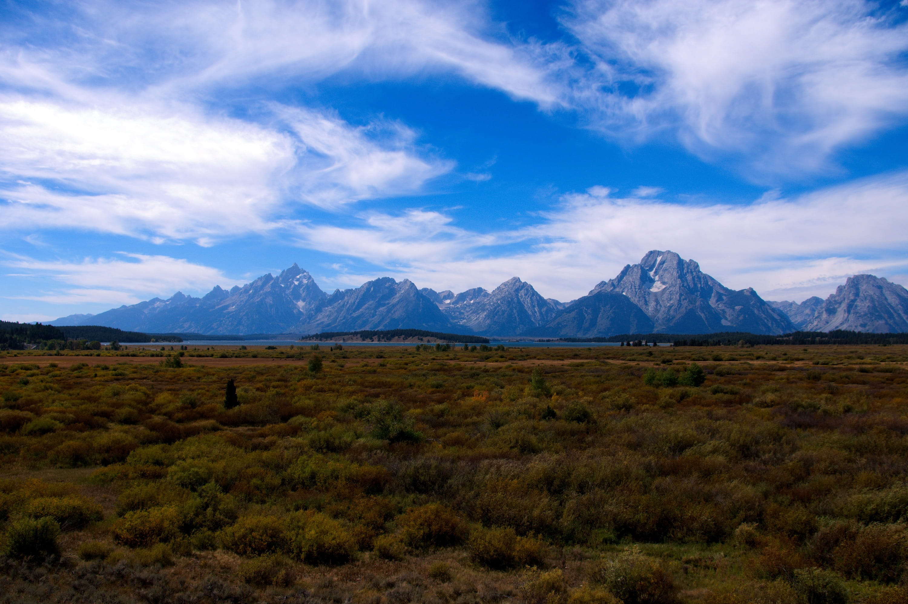 fall in the tetons, autumn, grand, national, park, blue, wyoming