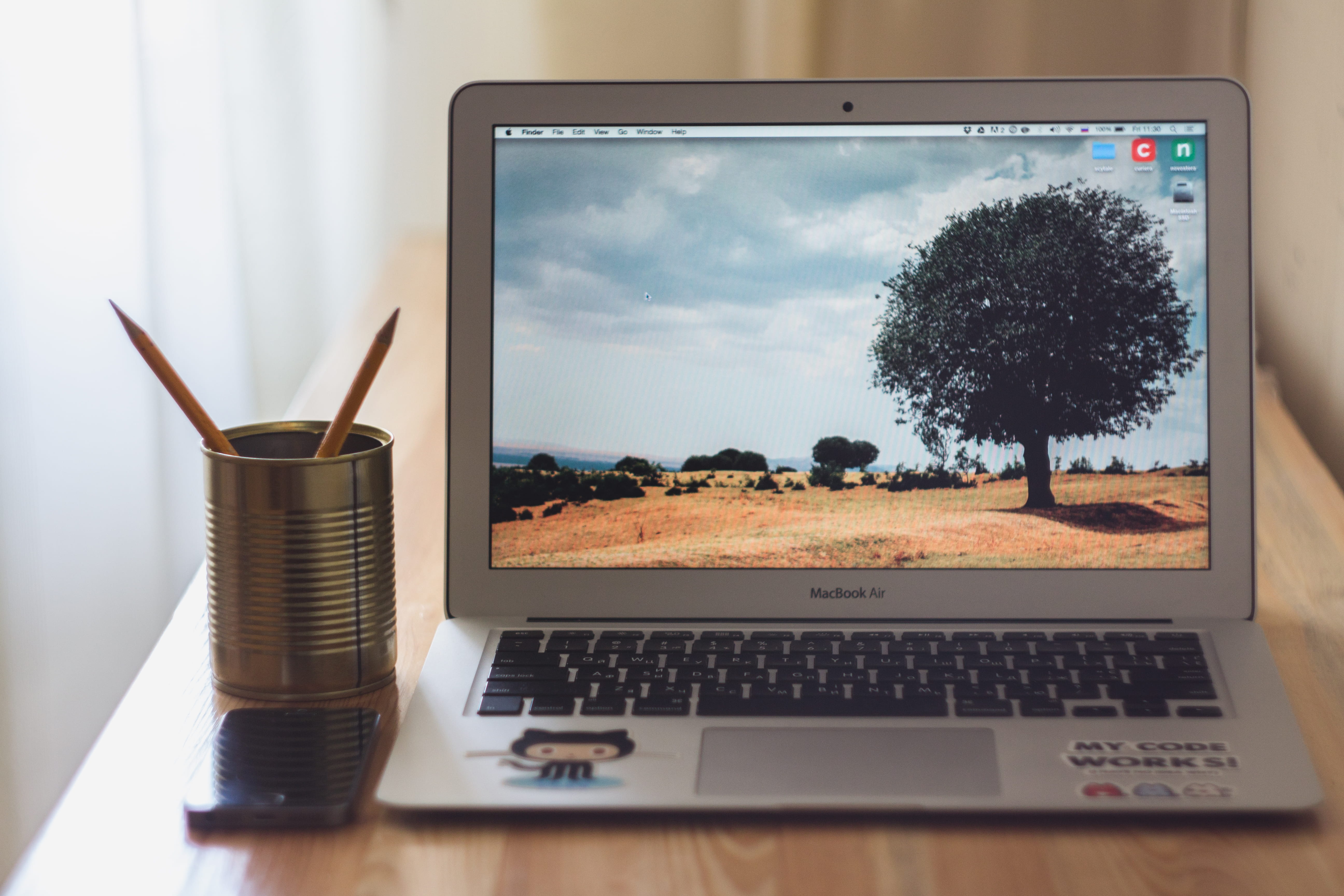 table, work, workspace, work table, pencil, macbook, notebook