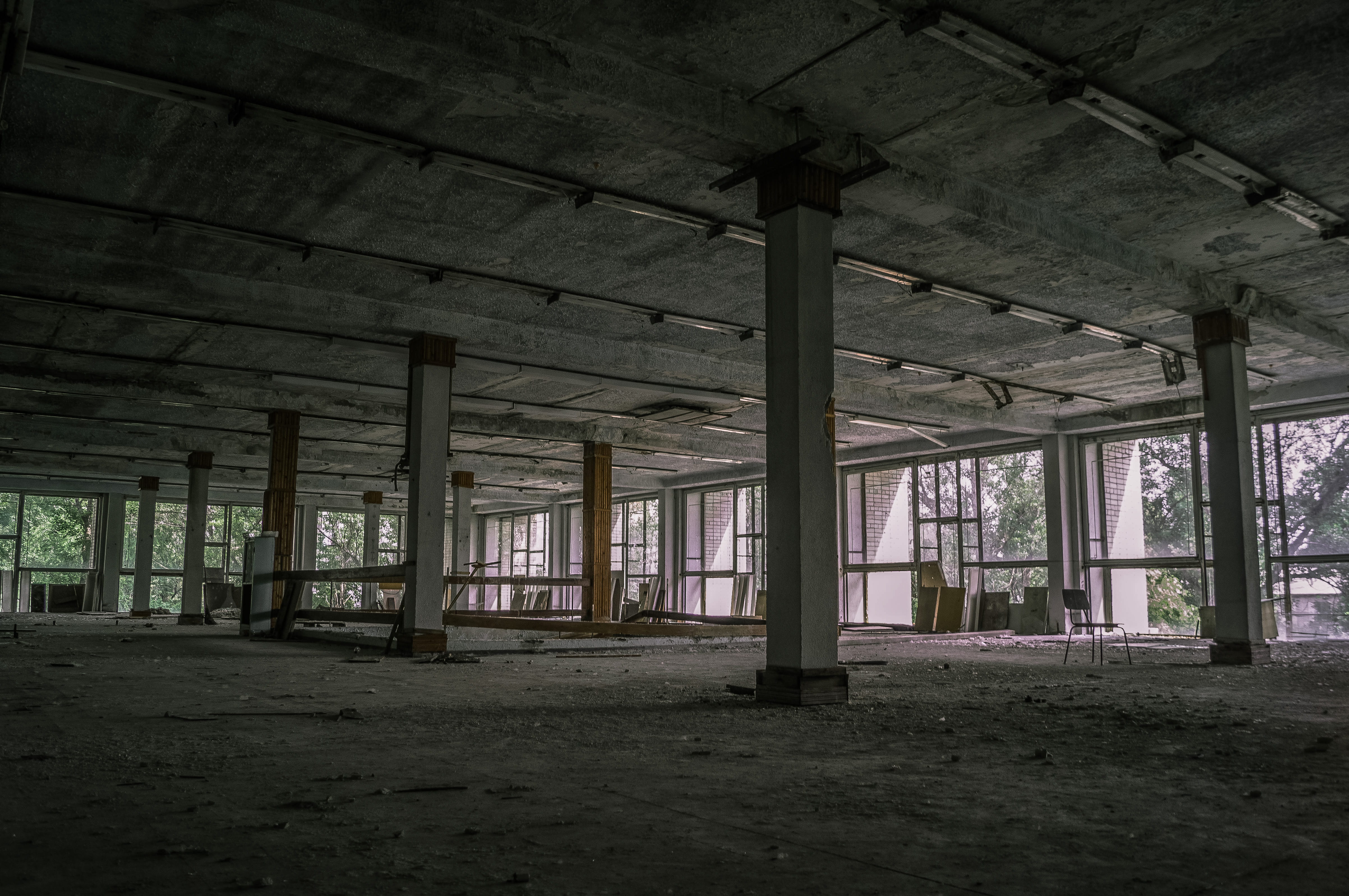 abandoned, sovmod, windows, interior, old, scared, architecture