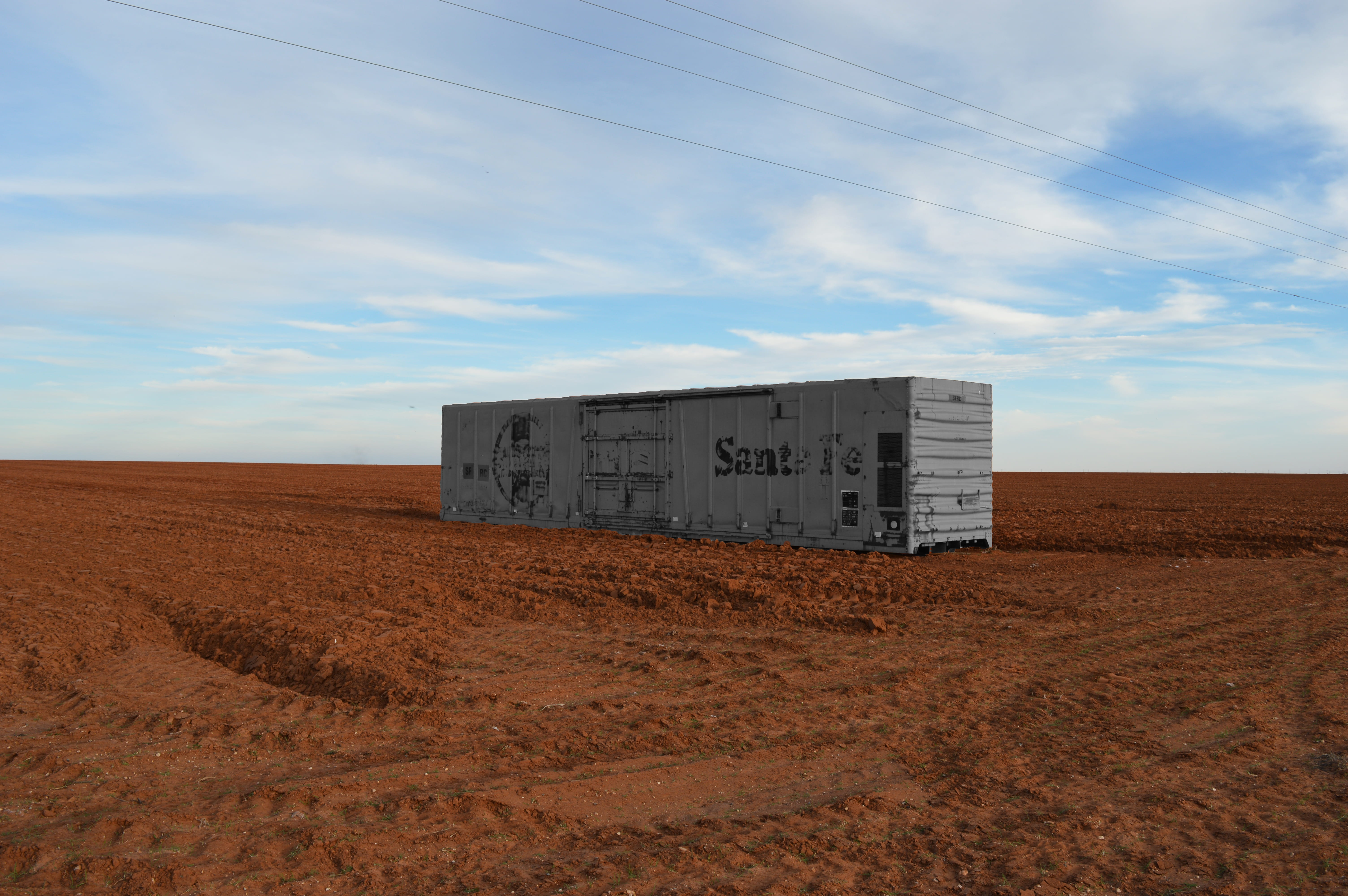 train, train car, field, sky, cloud - sky, text, western script