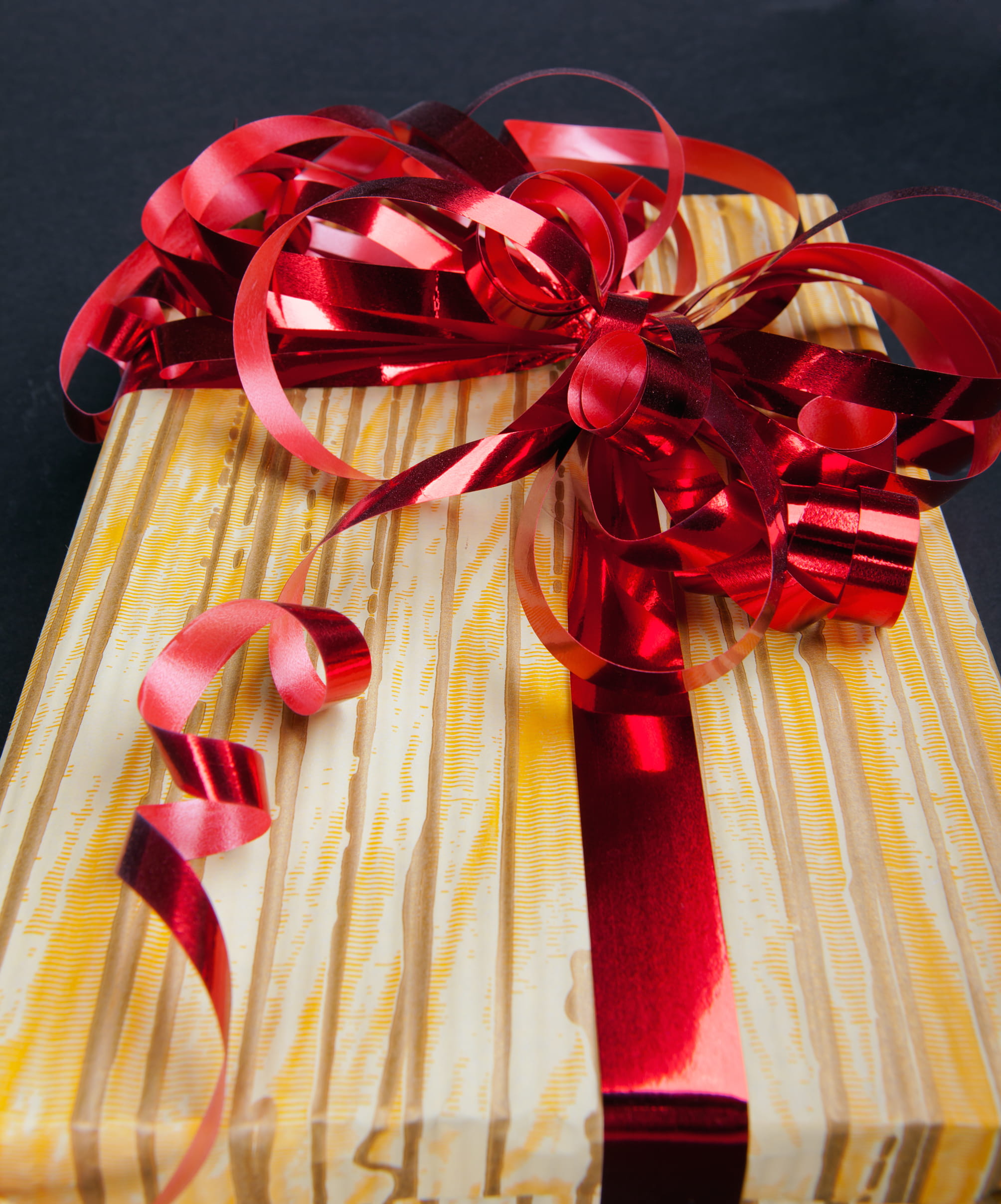 bow, celebration, gift, holiday, knot, package, paper, path