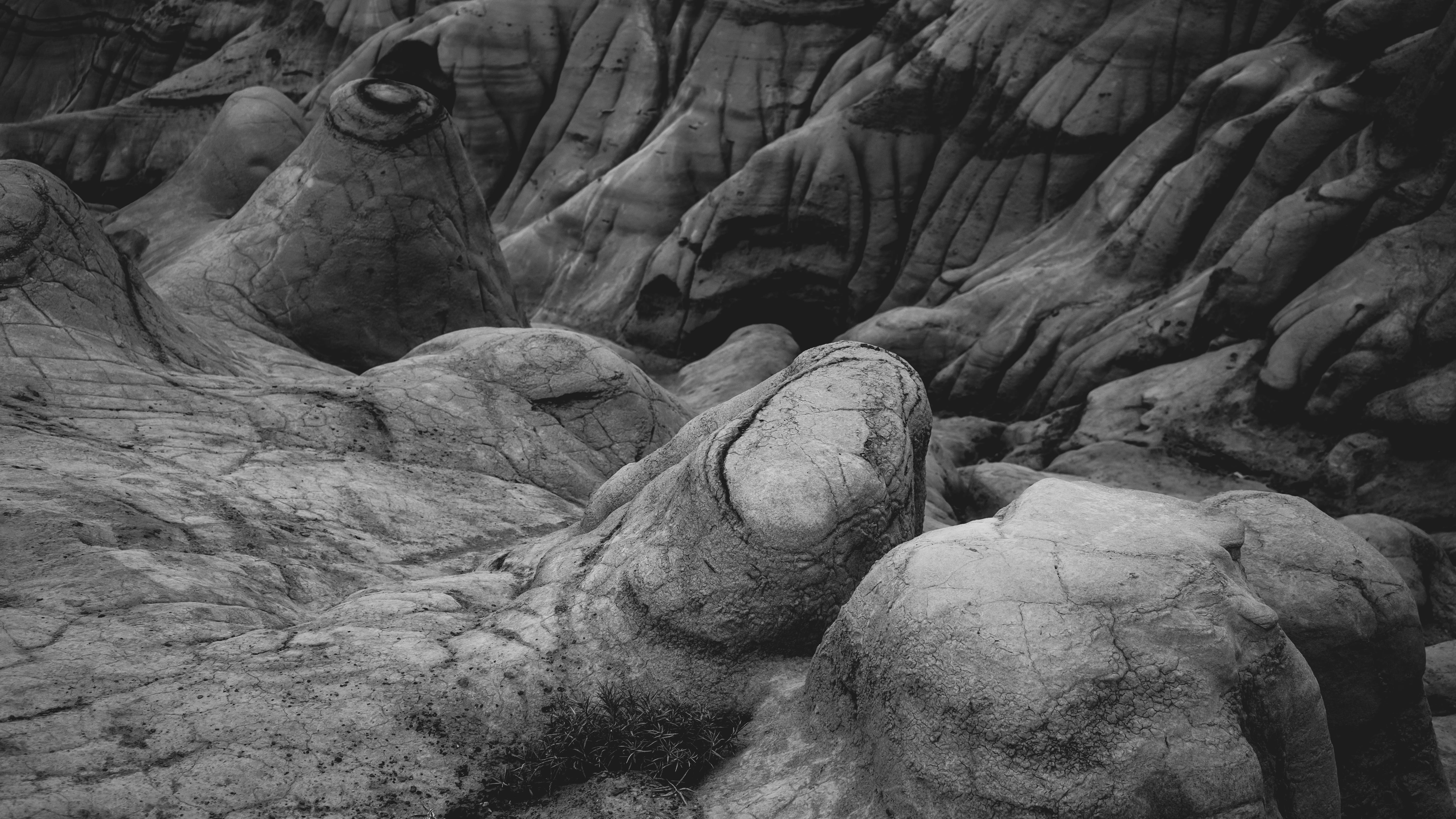 gray rock formation, solid, rock - object, no people, day, nature