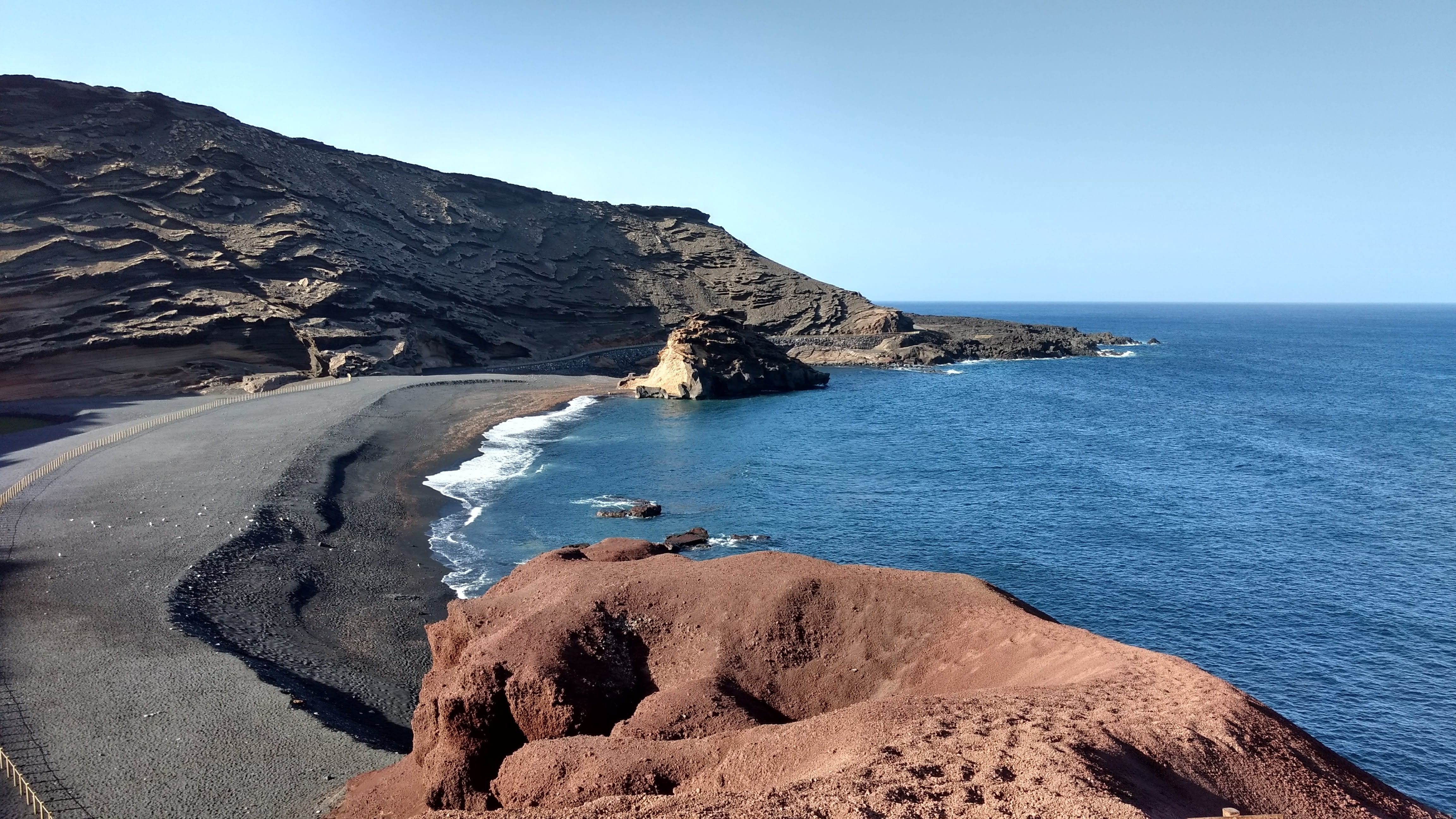 lanzarote, sea, coast, water, canary islands, spain, landscape