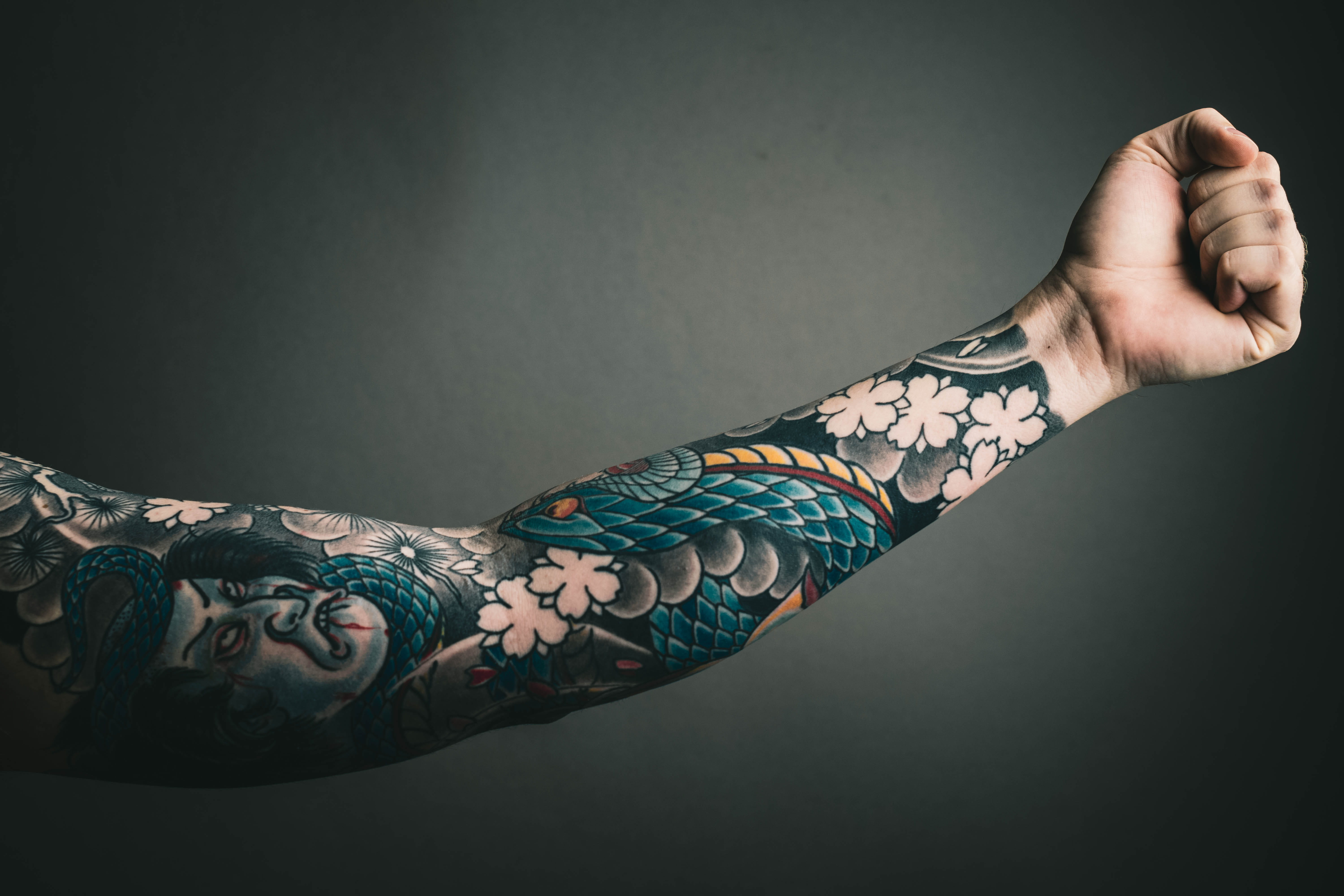 Photo of Left Arm With Tattoo, art, colors, colours, creative
