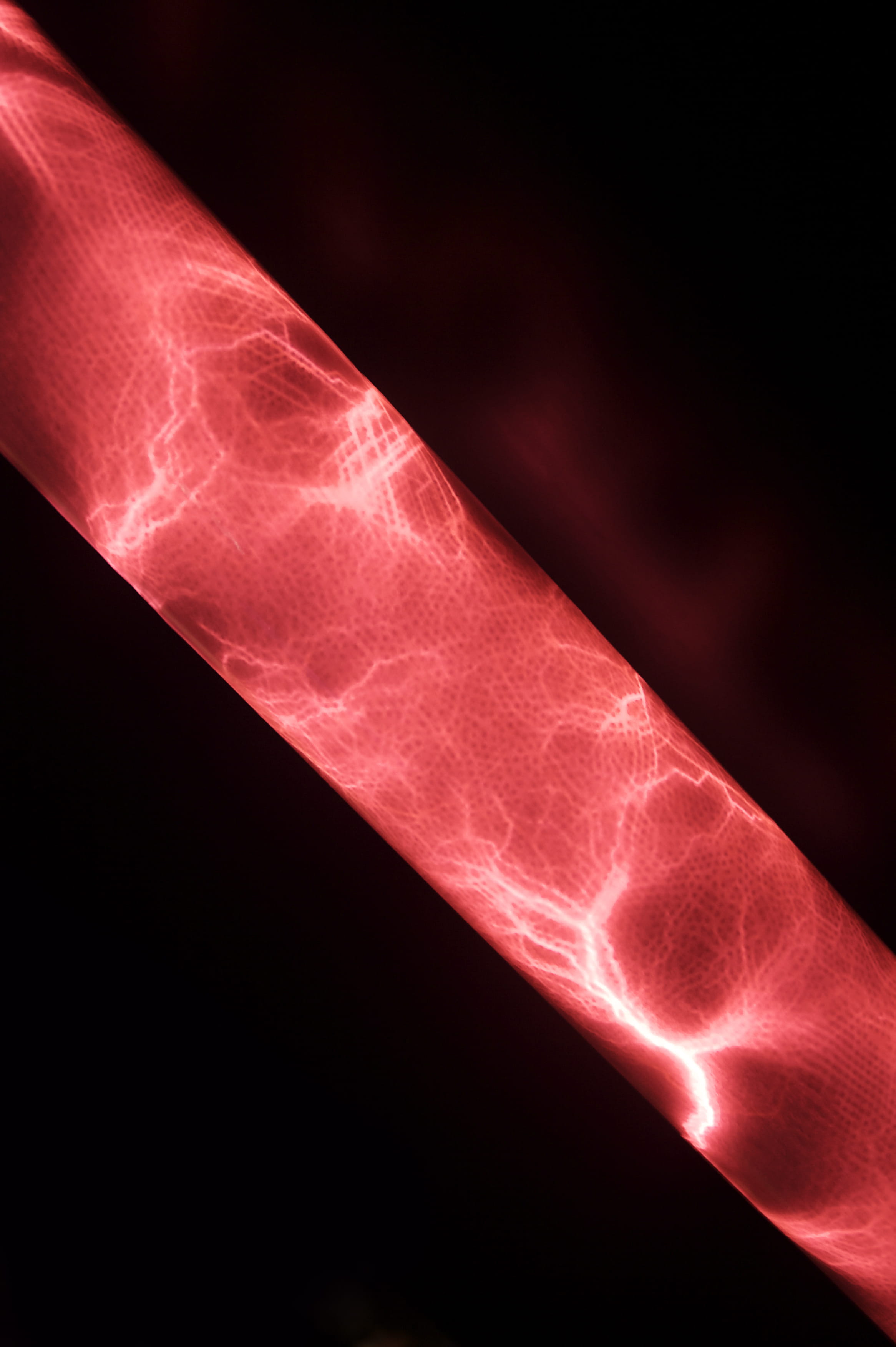 abstract, red, black background, science, studio shot, no people