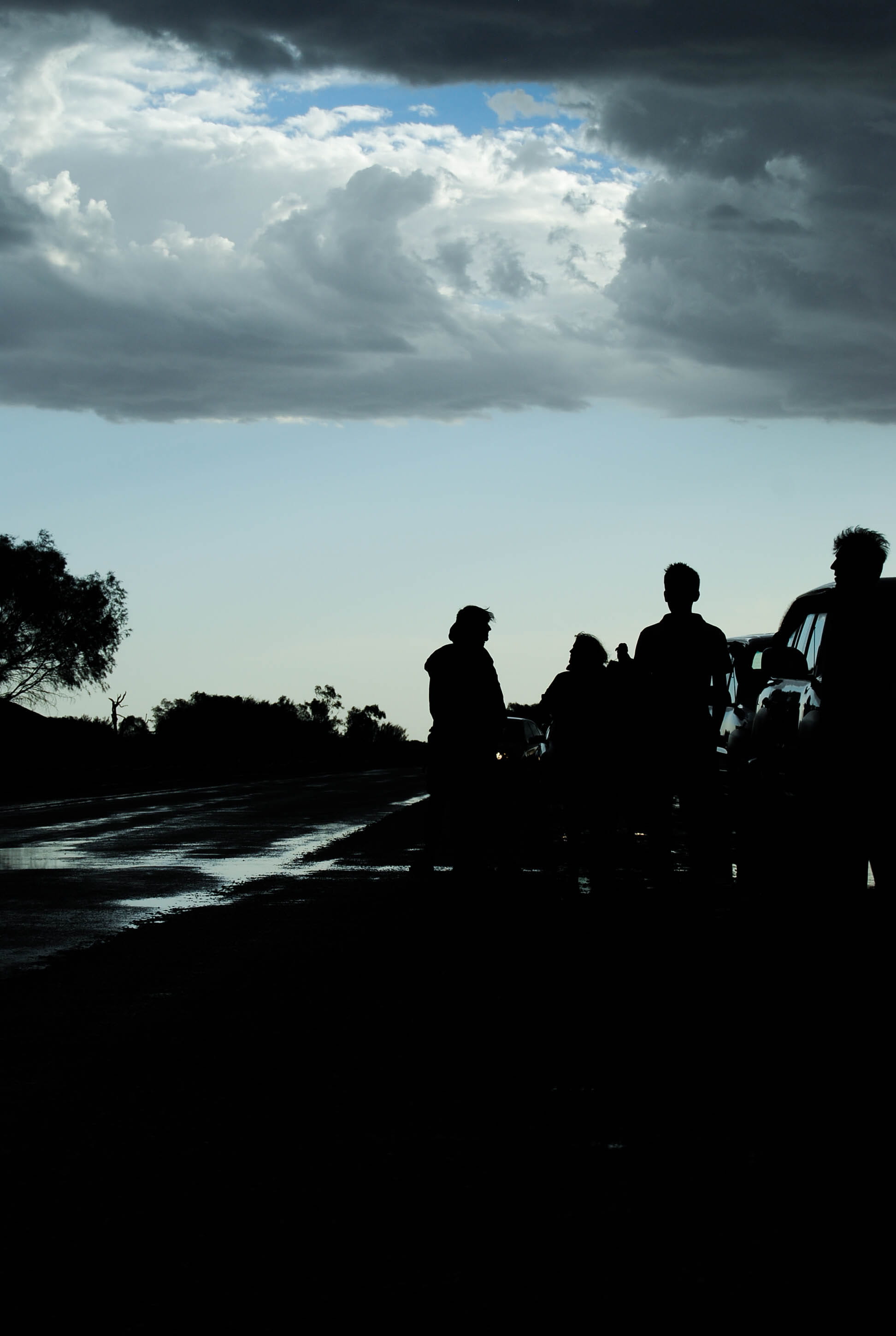 storm, people, shadow, cloud - sky, silhouette, real people