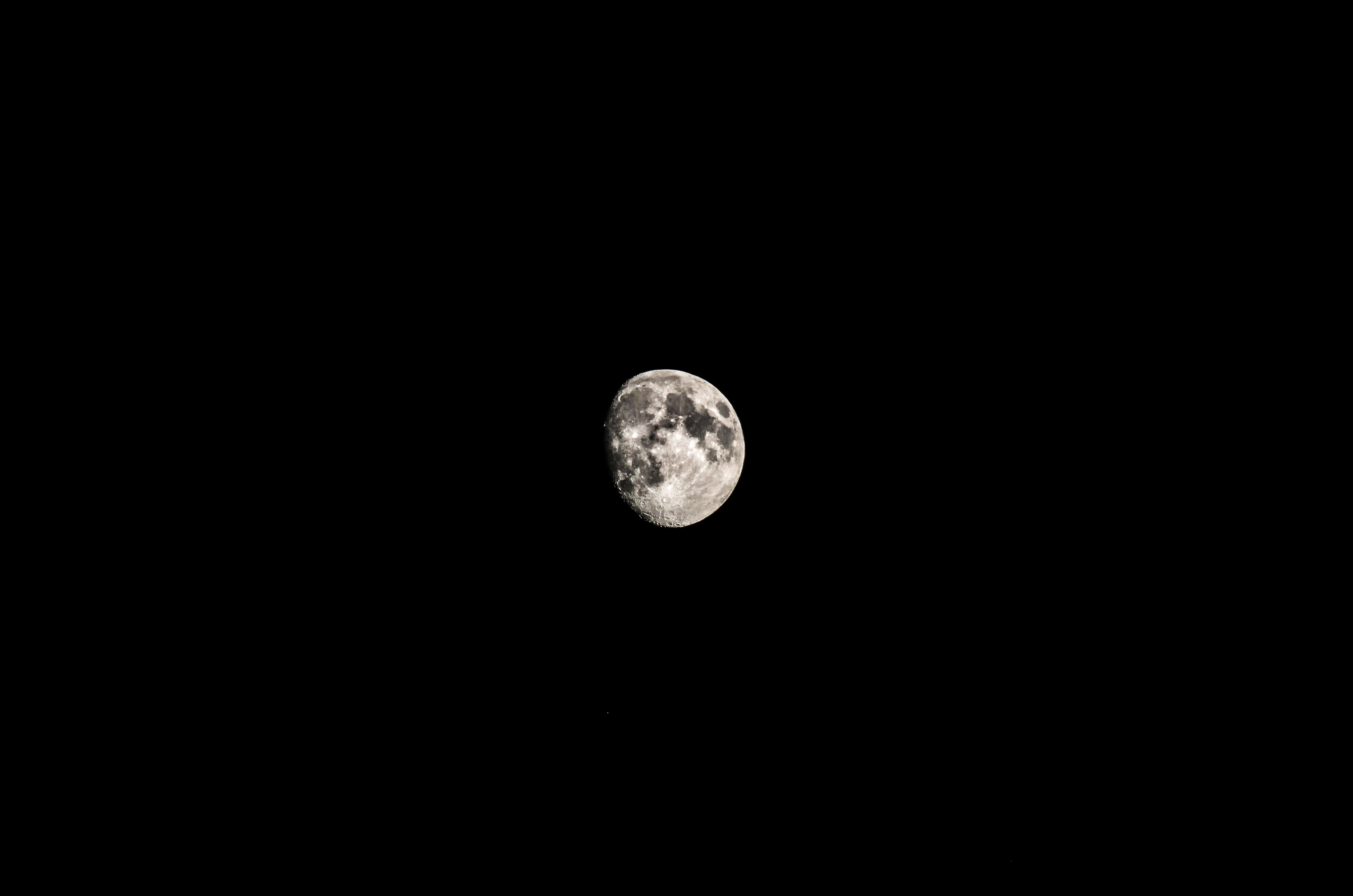 moon, night, sharp, moonlight, mysterious, kuu, nighttime, space