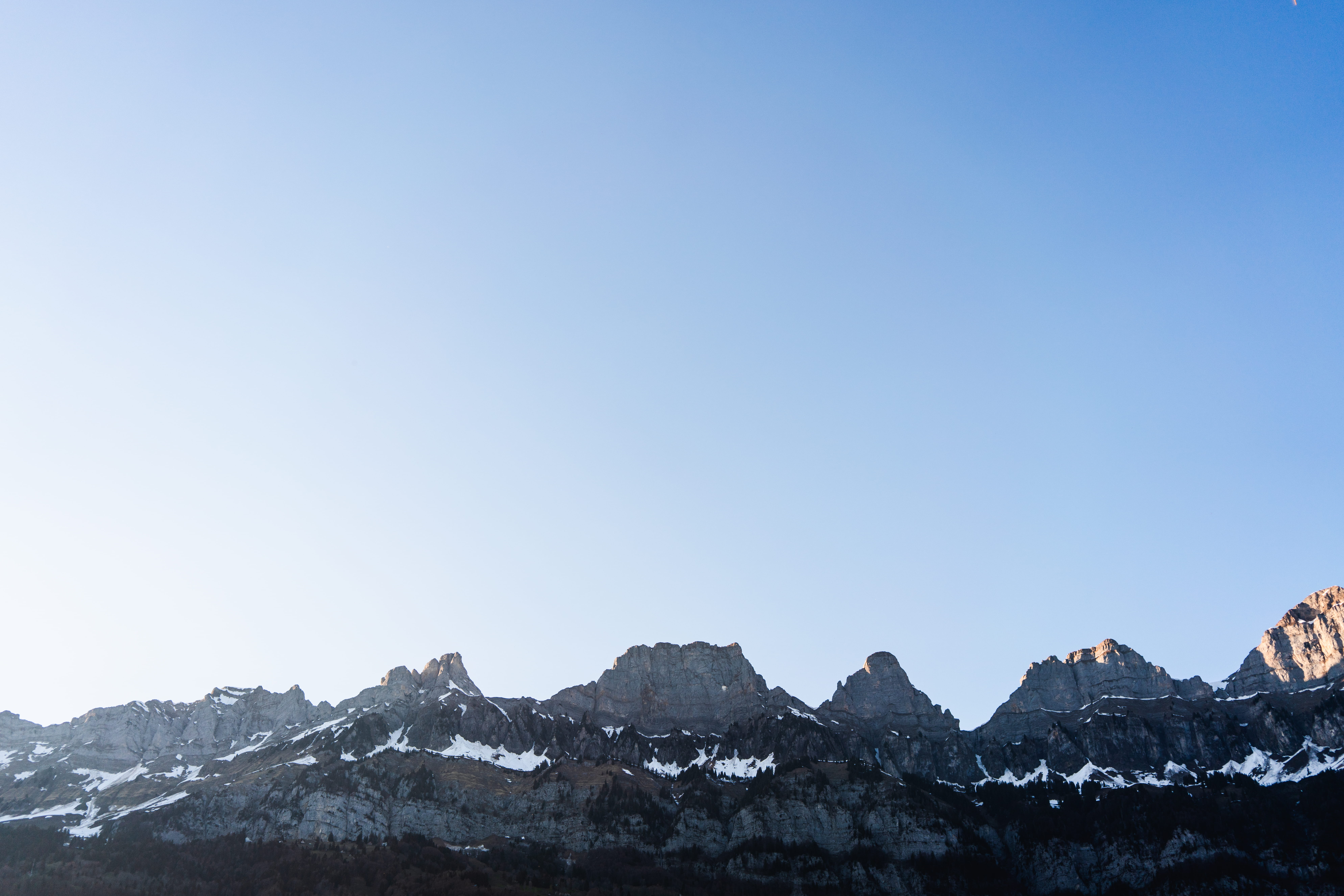 mountains covered with snow, sky, cold temperature, mountain range