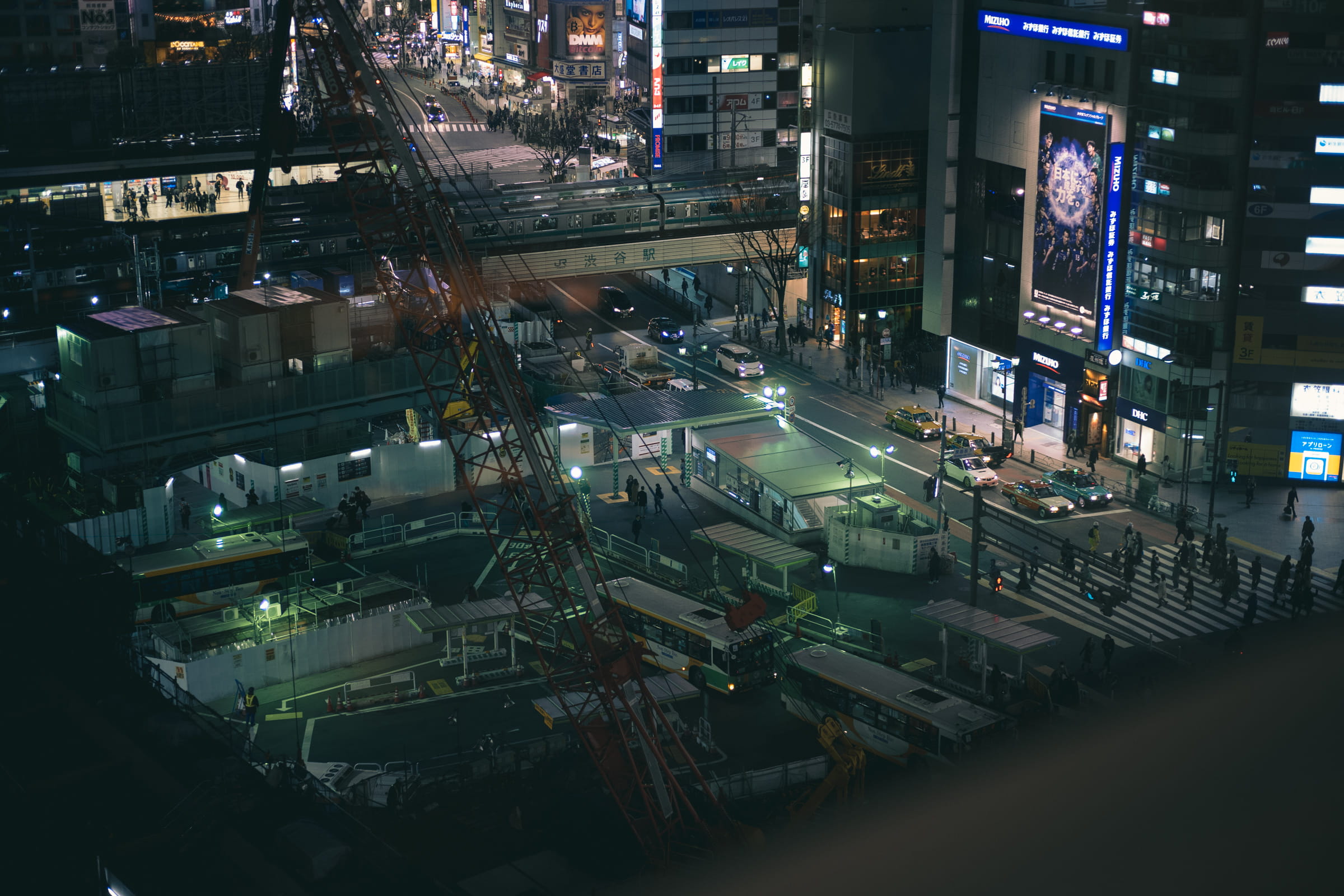 Free Download Hd Wallpaper Japan Shibuya Shibuya Station Neon Night Steet