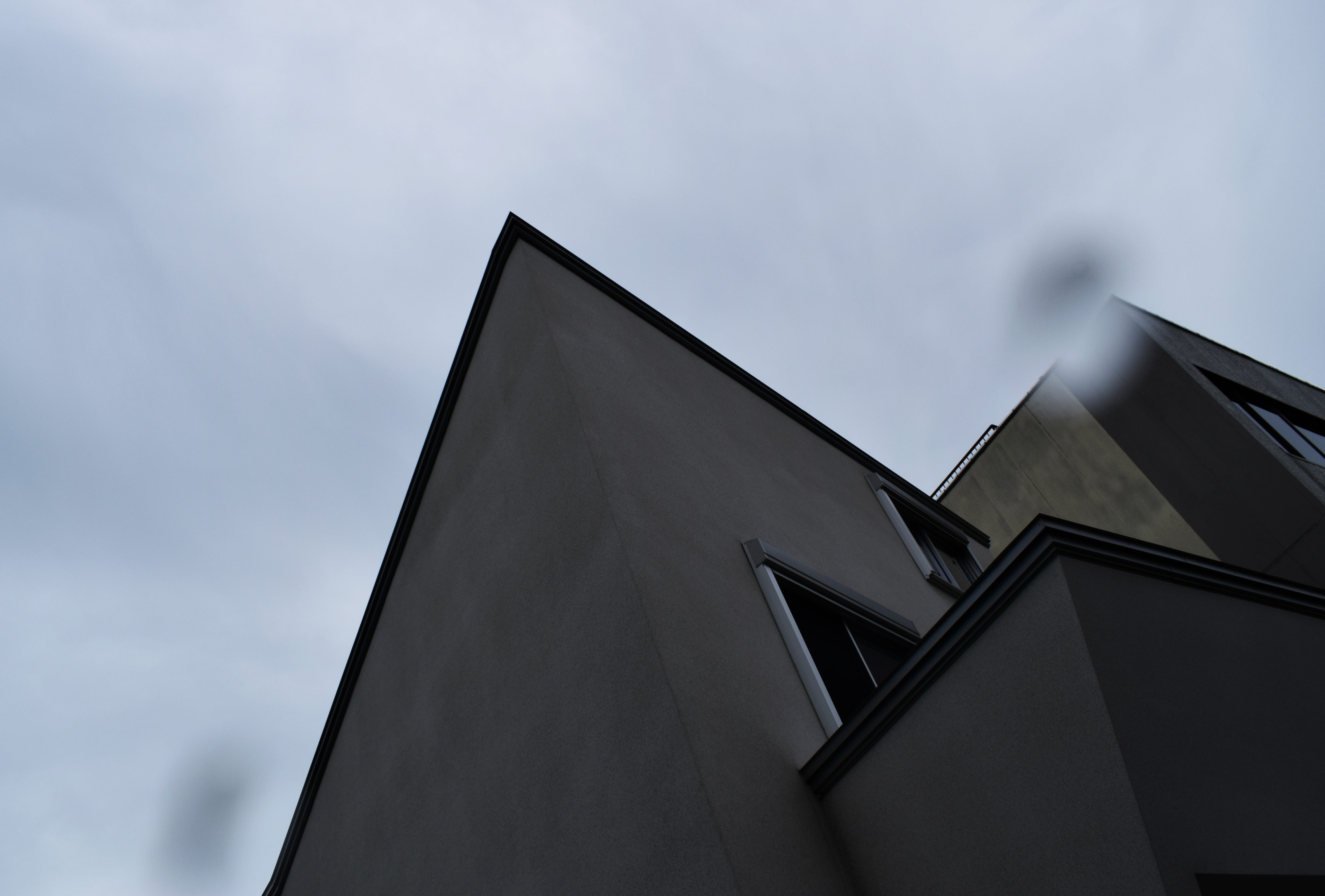 japan, architecture, rain, dark, ghost, low angle view, sky