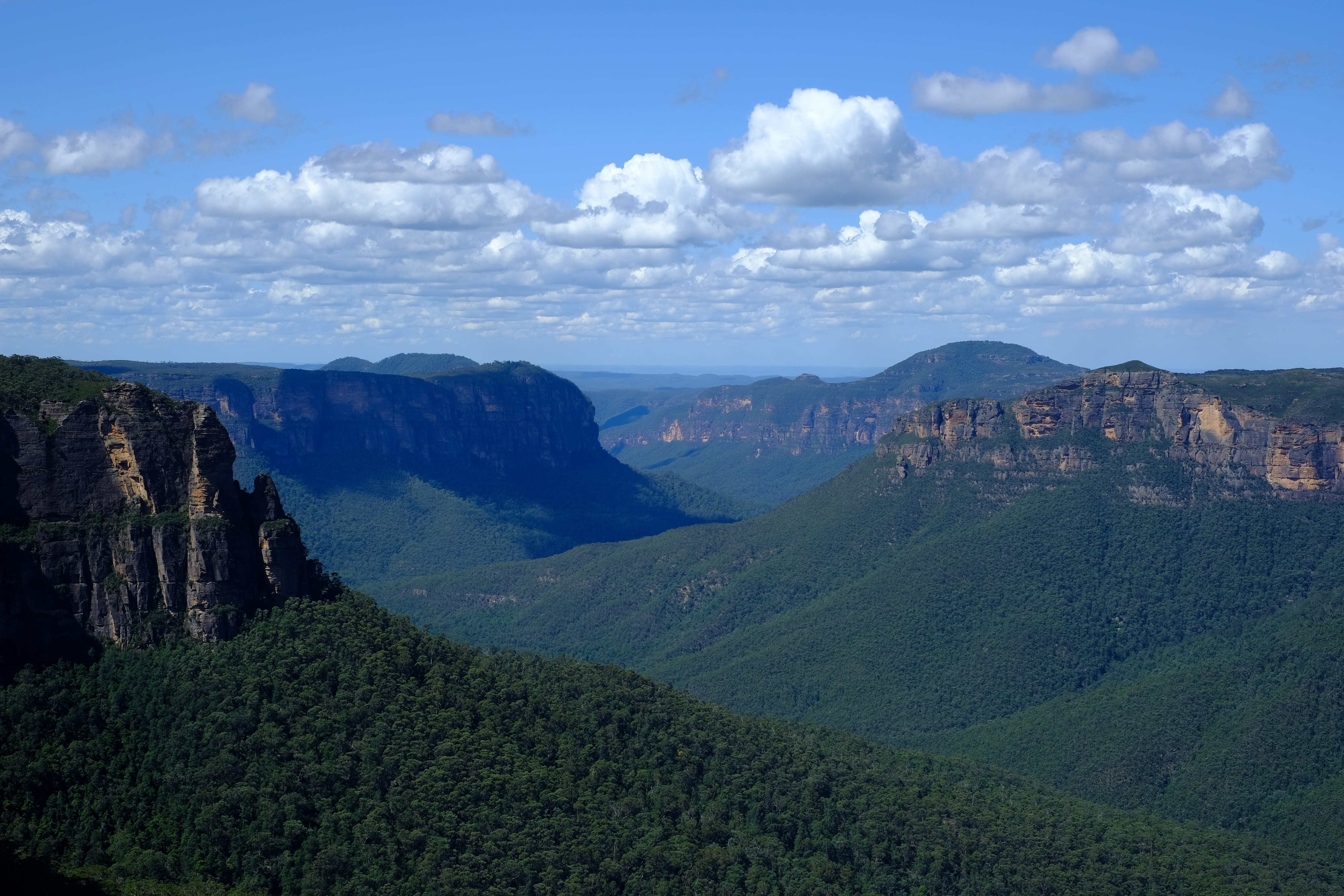 blue mountains, national park, australia, govetts leap lookout