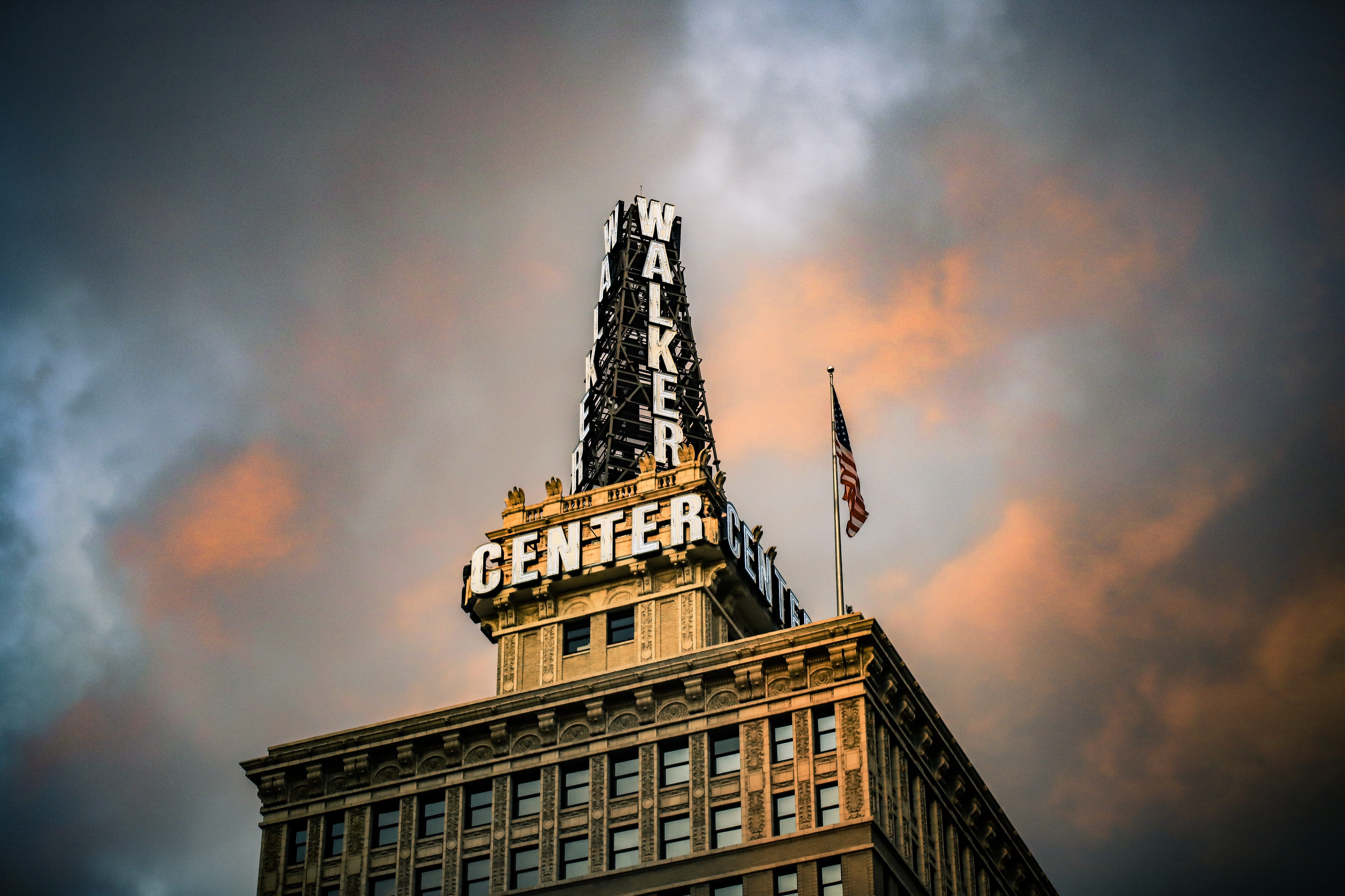 brown Center building, architecture, sky, built structure, cloud - sky