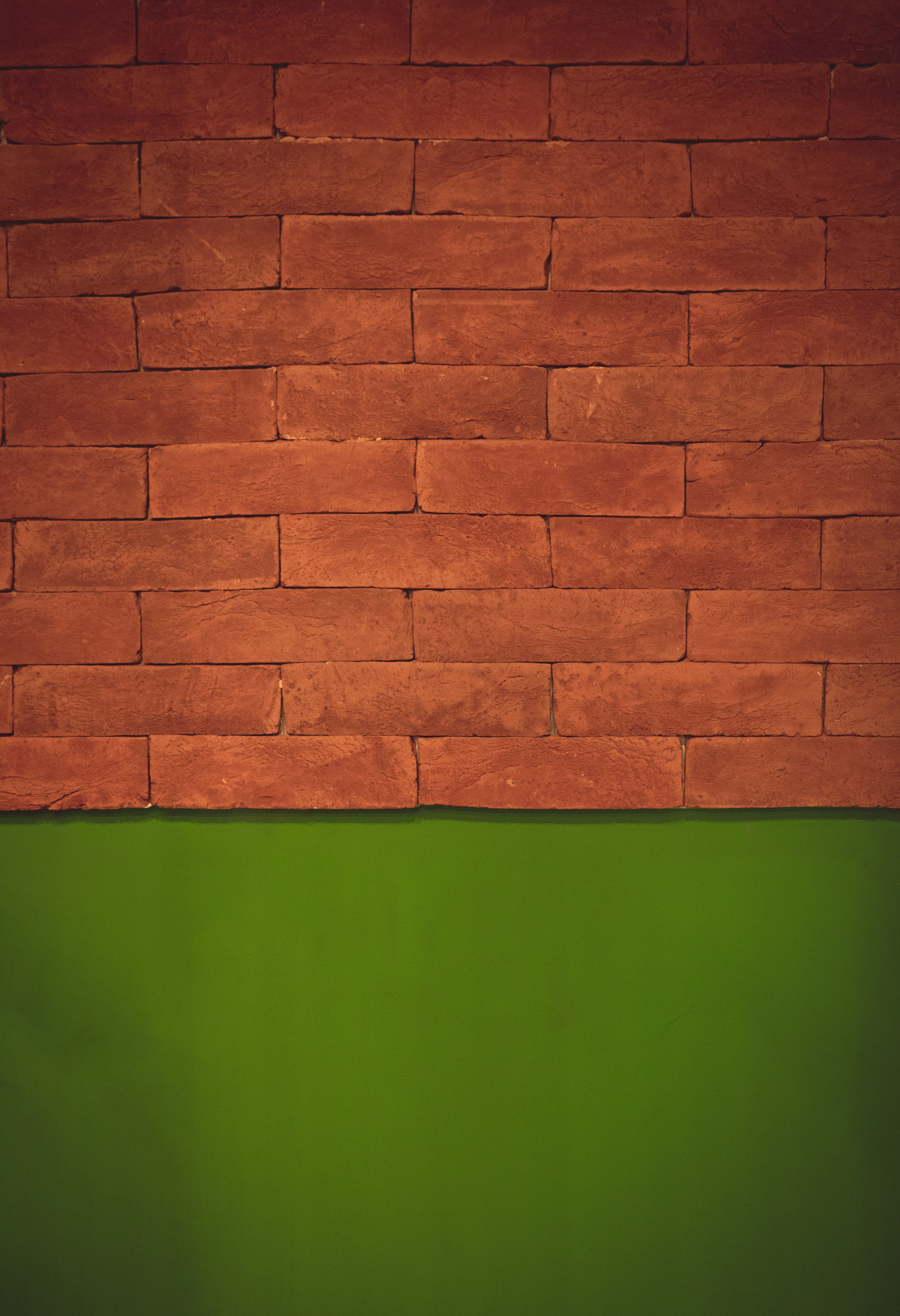 Brown Bricked Wall, brick wall, bricks, pattern, surface, wall - building feature