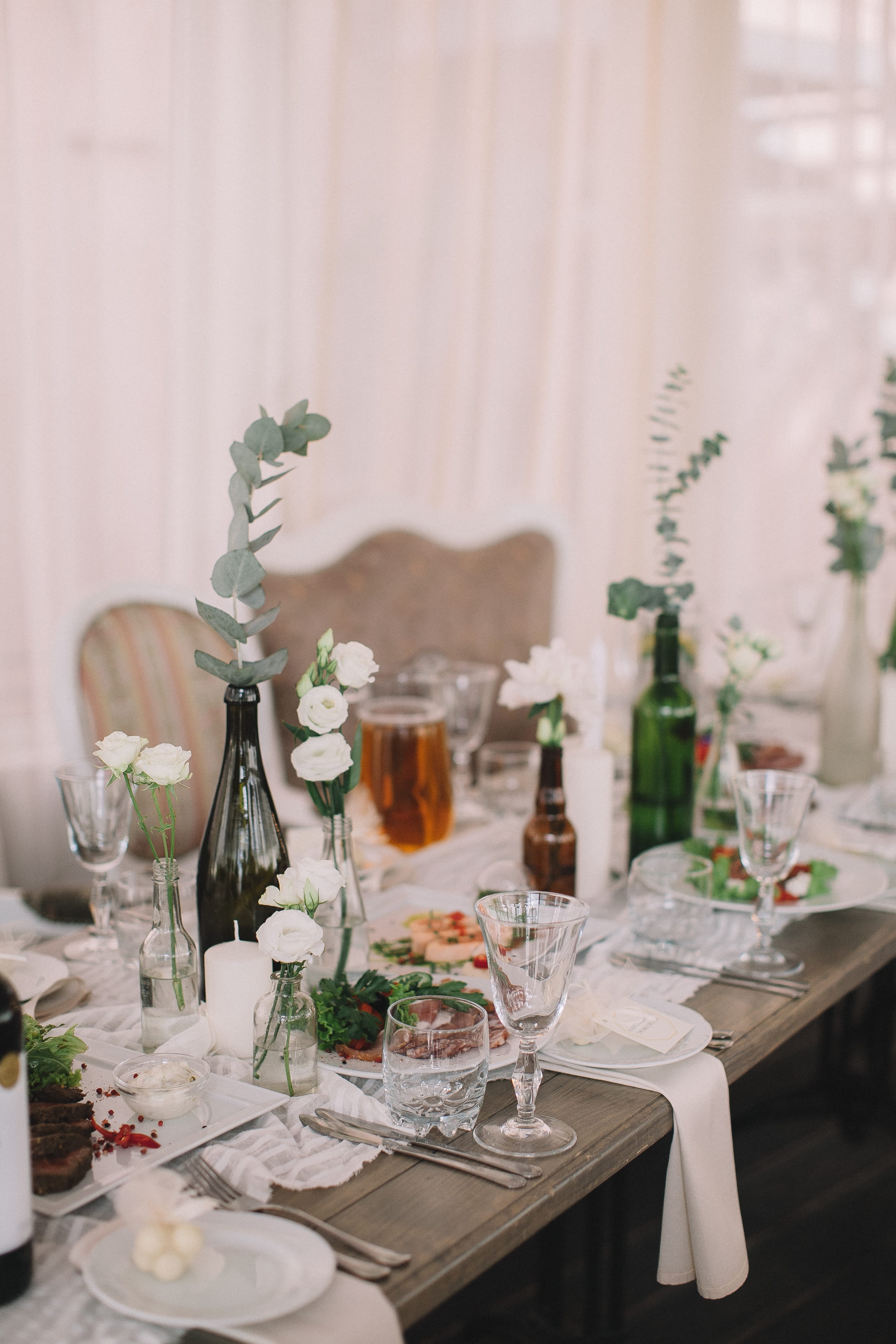 Glasses On Table, cutlery, flatware, silverware, table setting