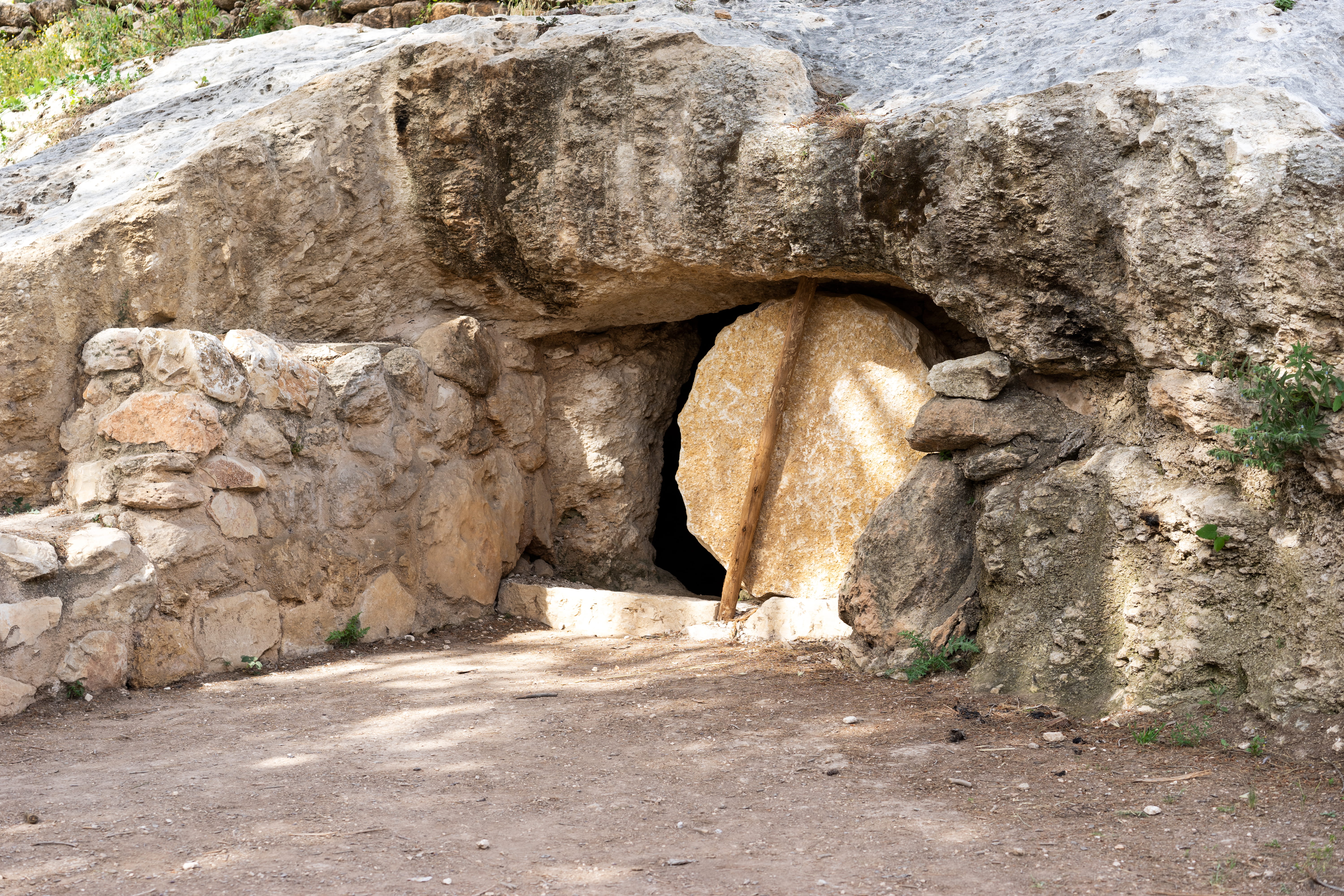 cave, stone, israel, tomb, rock, day, solid, no people, rock - object
