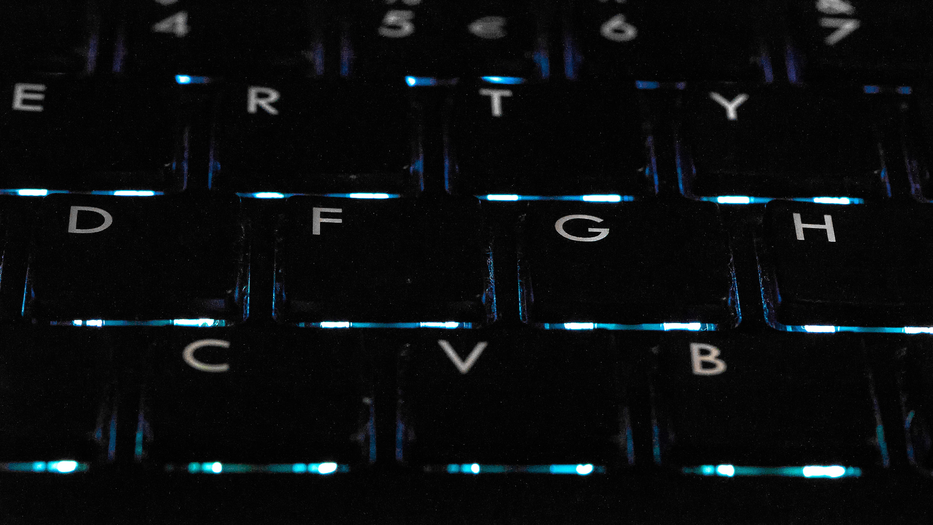 black backlit keyboard, technology, computer, communication, text