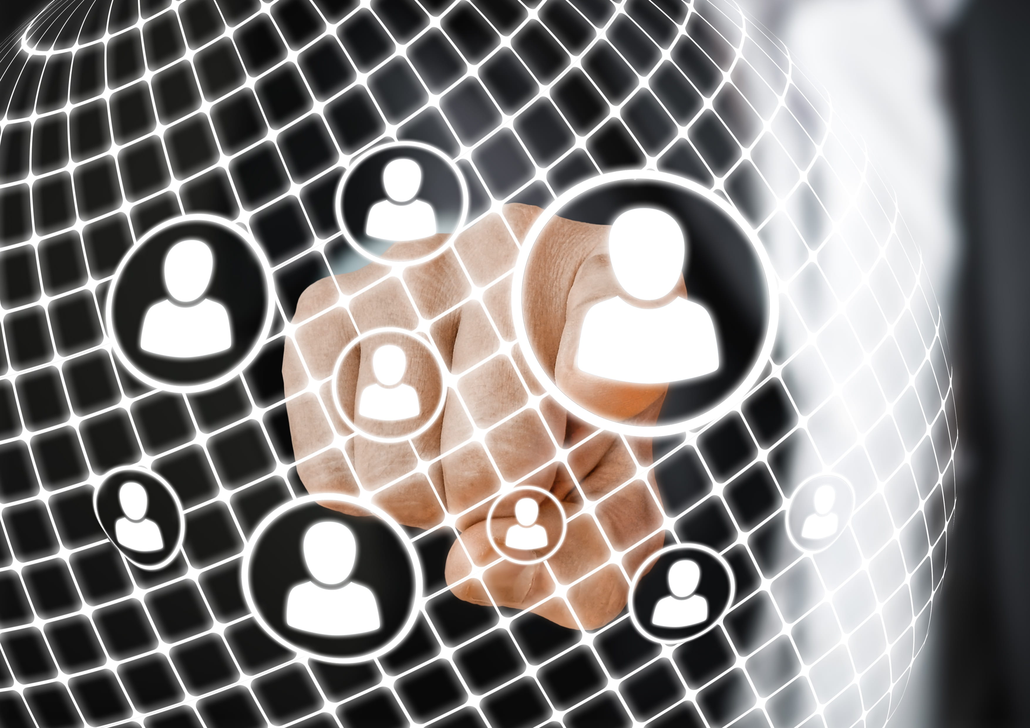 finger, touch, hand, structure, internet, network, social, social network