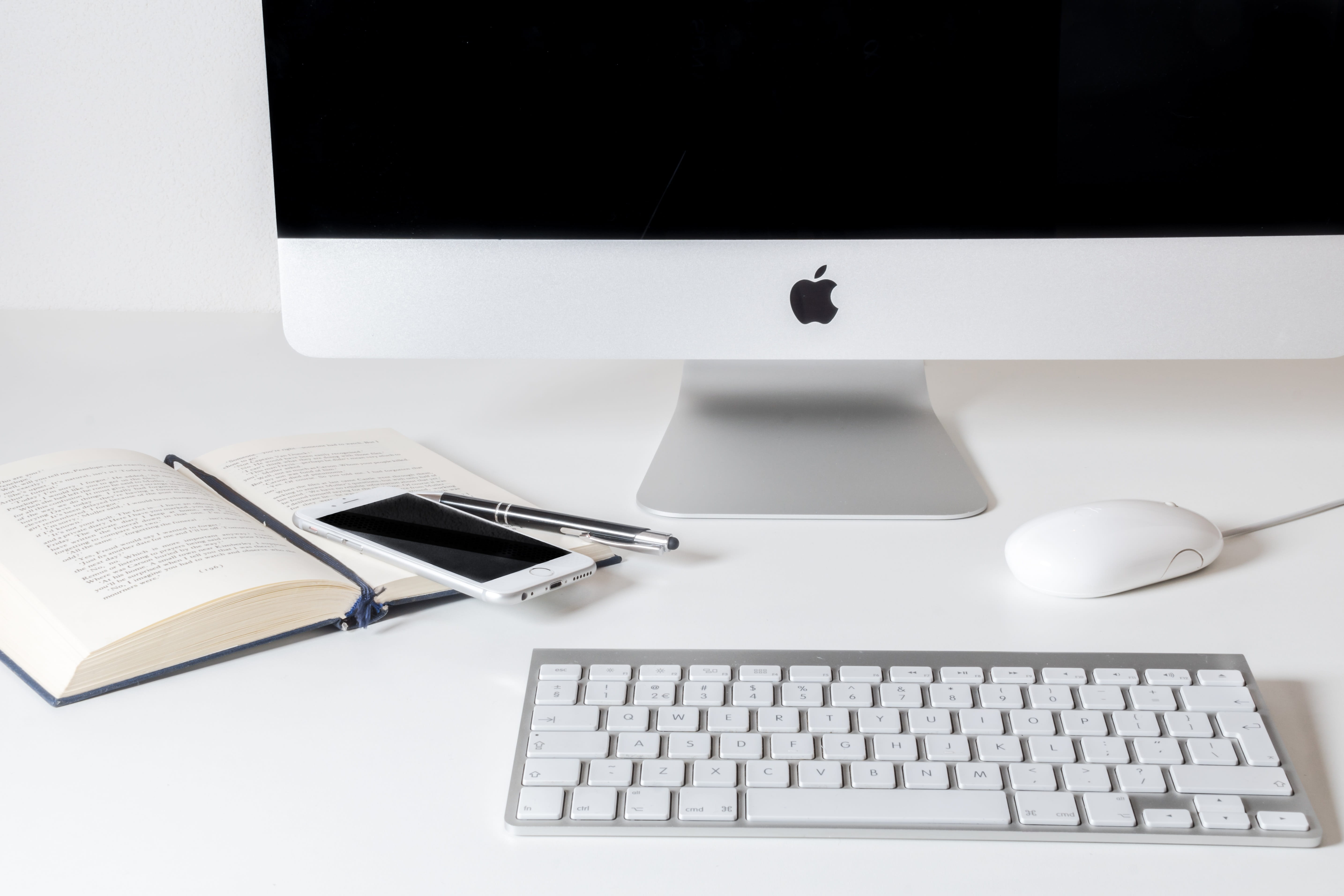work, computer, apple, business, office, desk, technology, pen