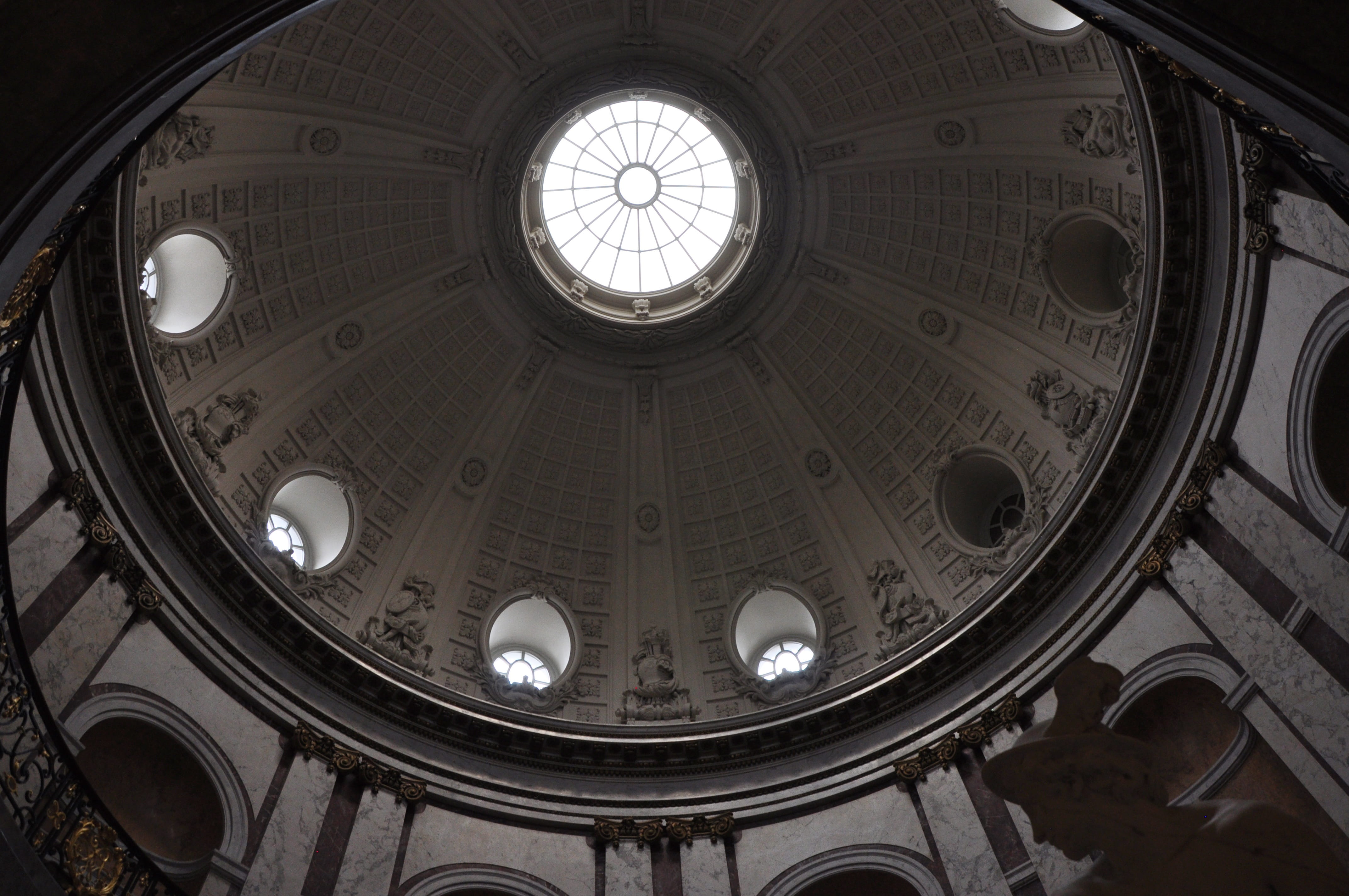 architecture, ceiling, berlin, classic, old, dome, low angle view