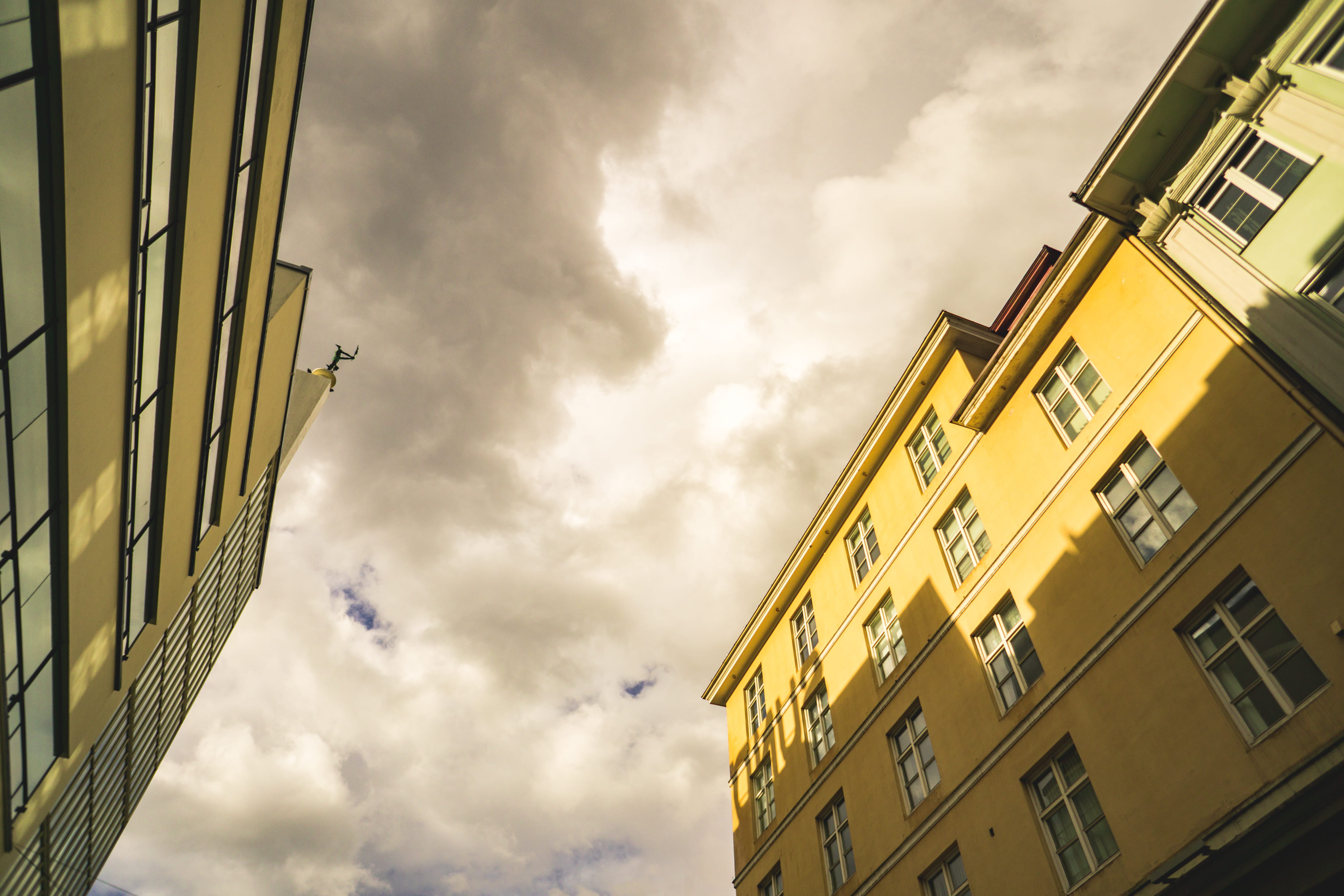 norway, bergen, cloud - sky, architecture, building exterior