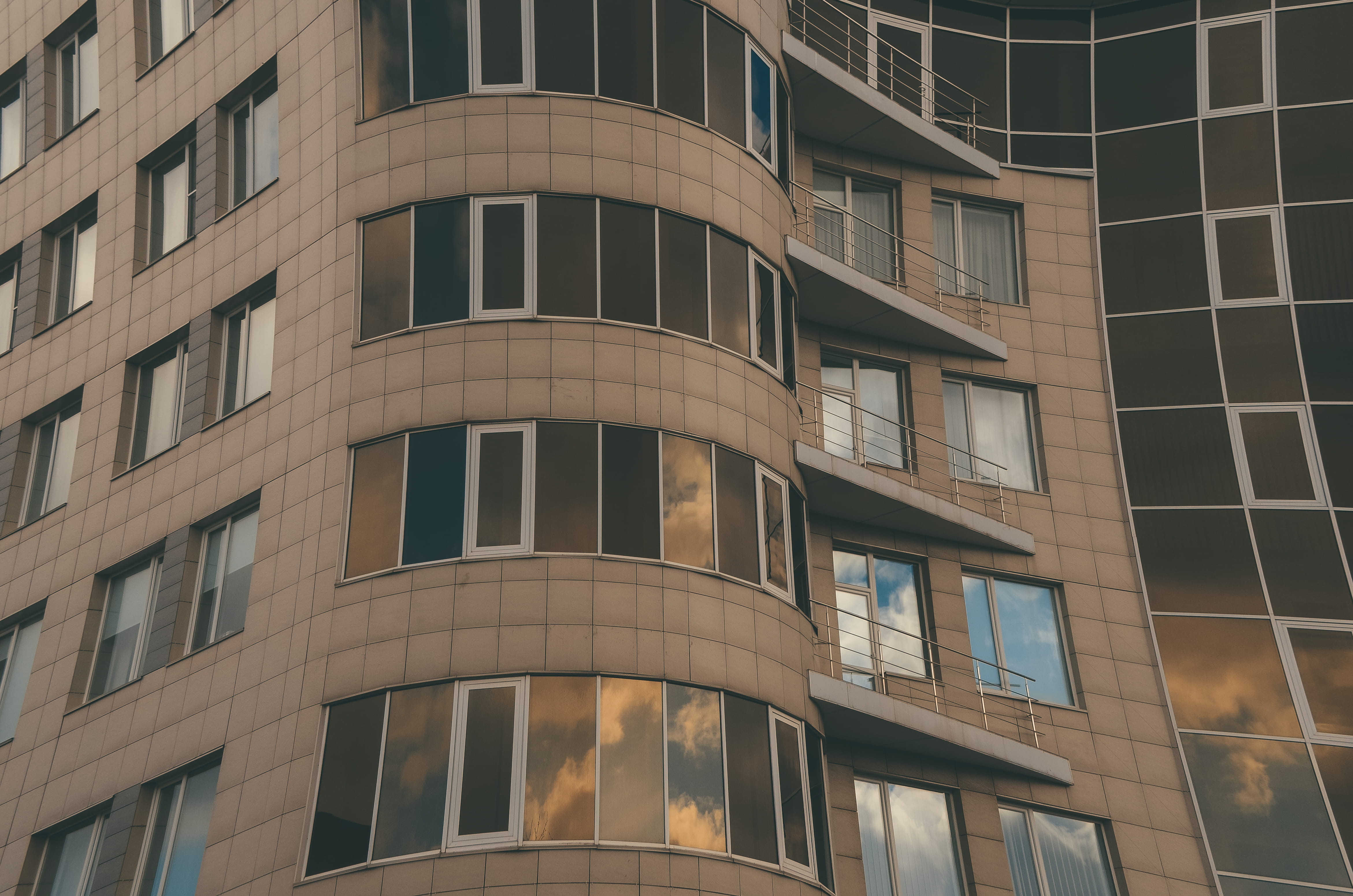 window, simple, minimal, reflection, brown, abstract, built structure
