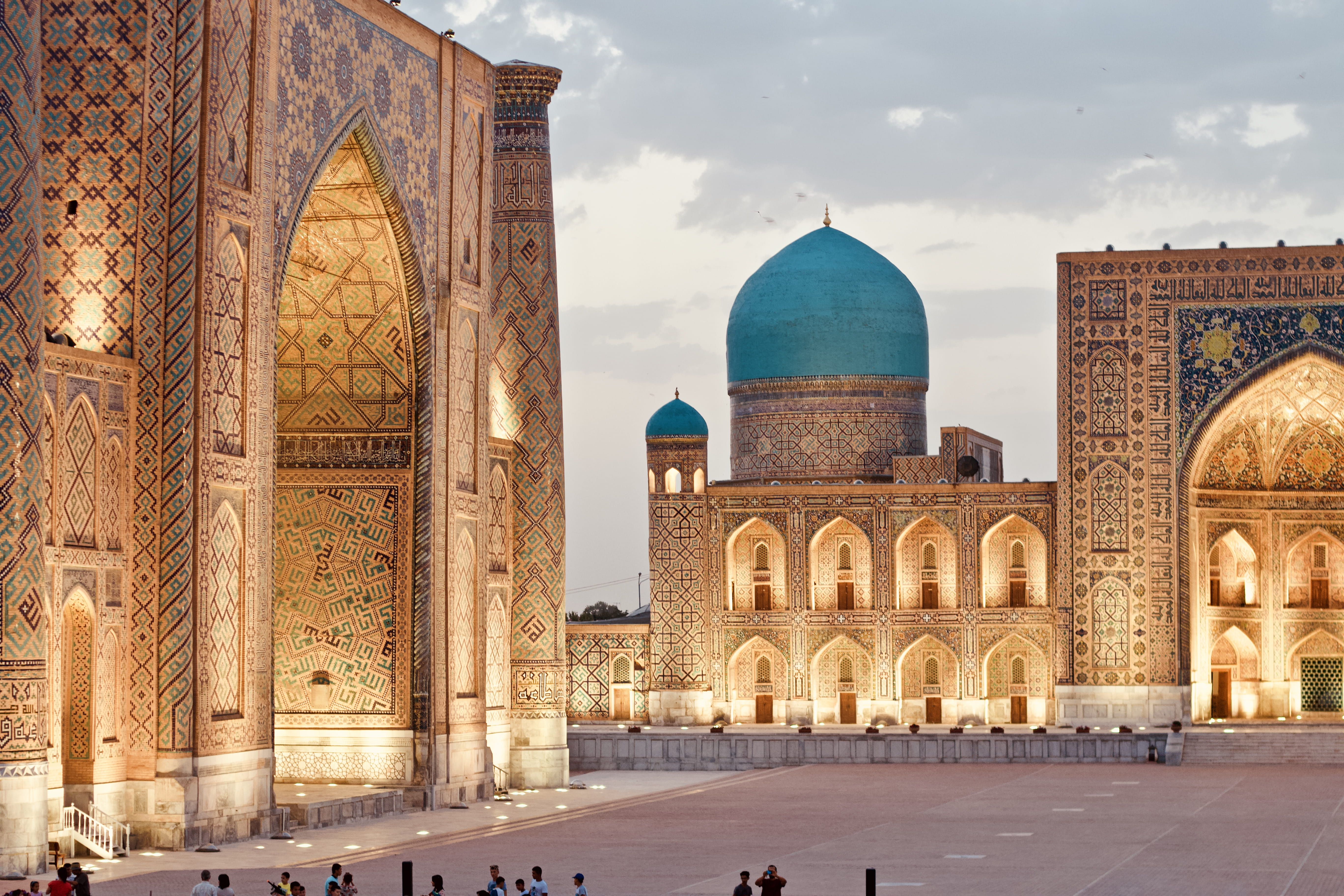 samarqand, uzbekistan, registan ensemble, ruins, architecture