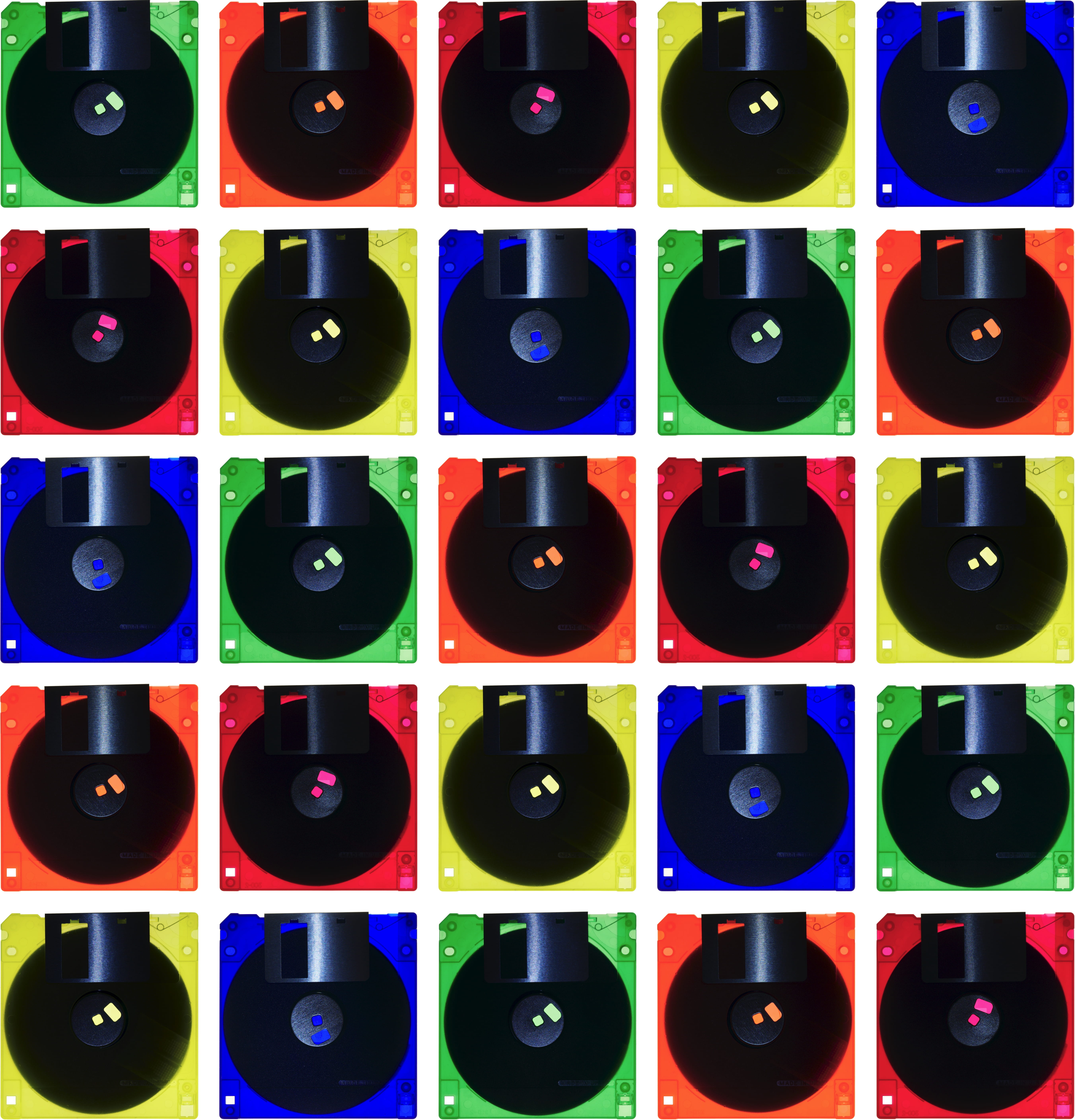 colours, transparent, technology, data, storage media, floppy disk