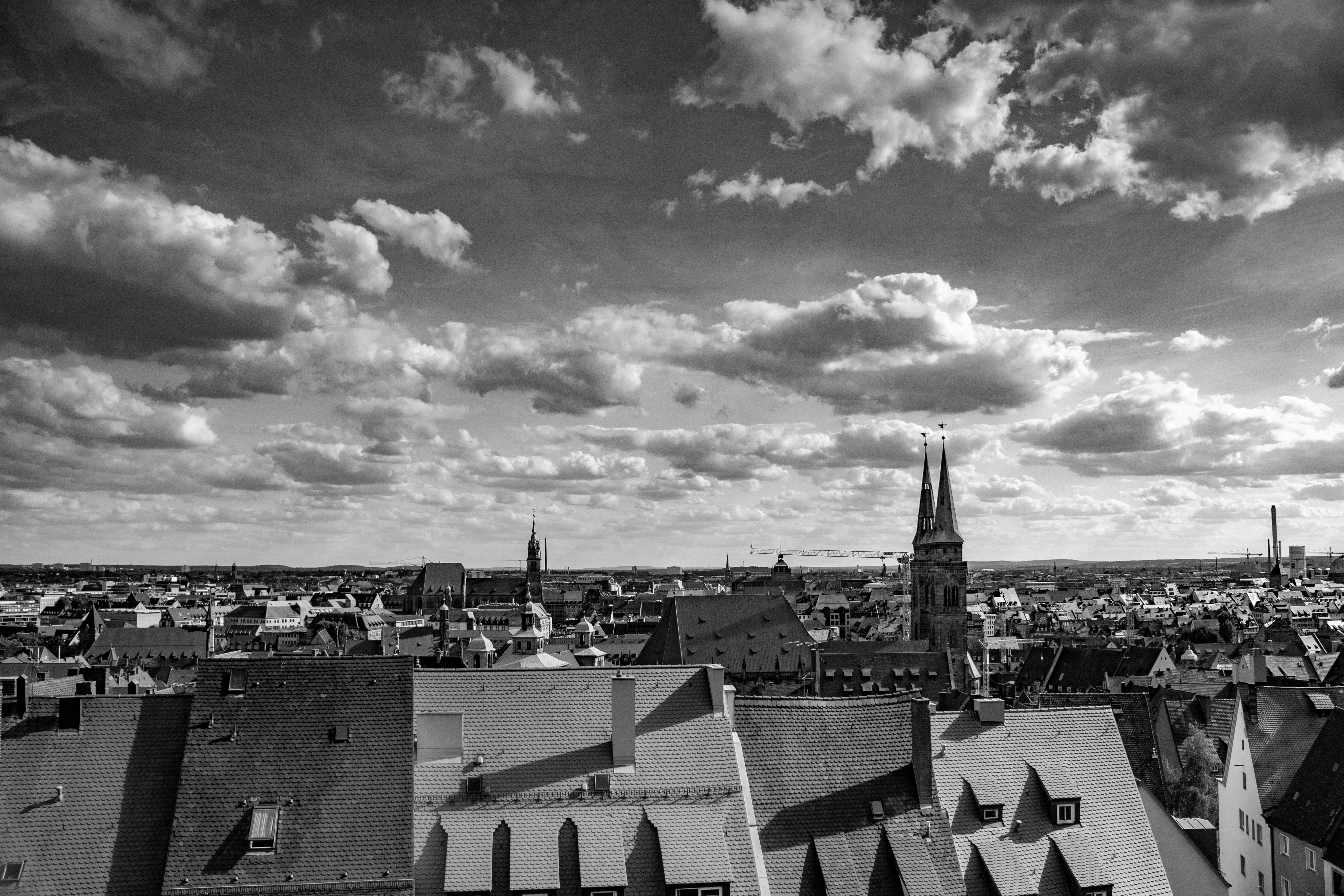 city, germany, architecture, sky, buildings, clouds, built structure