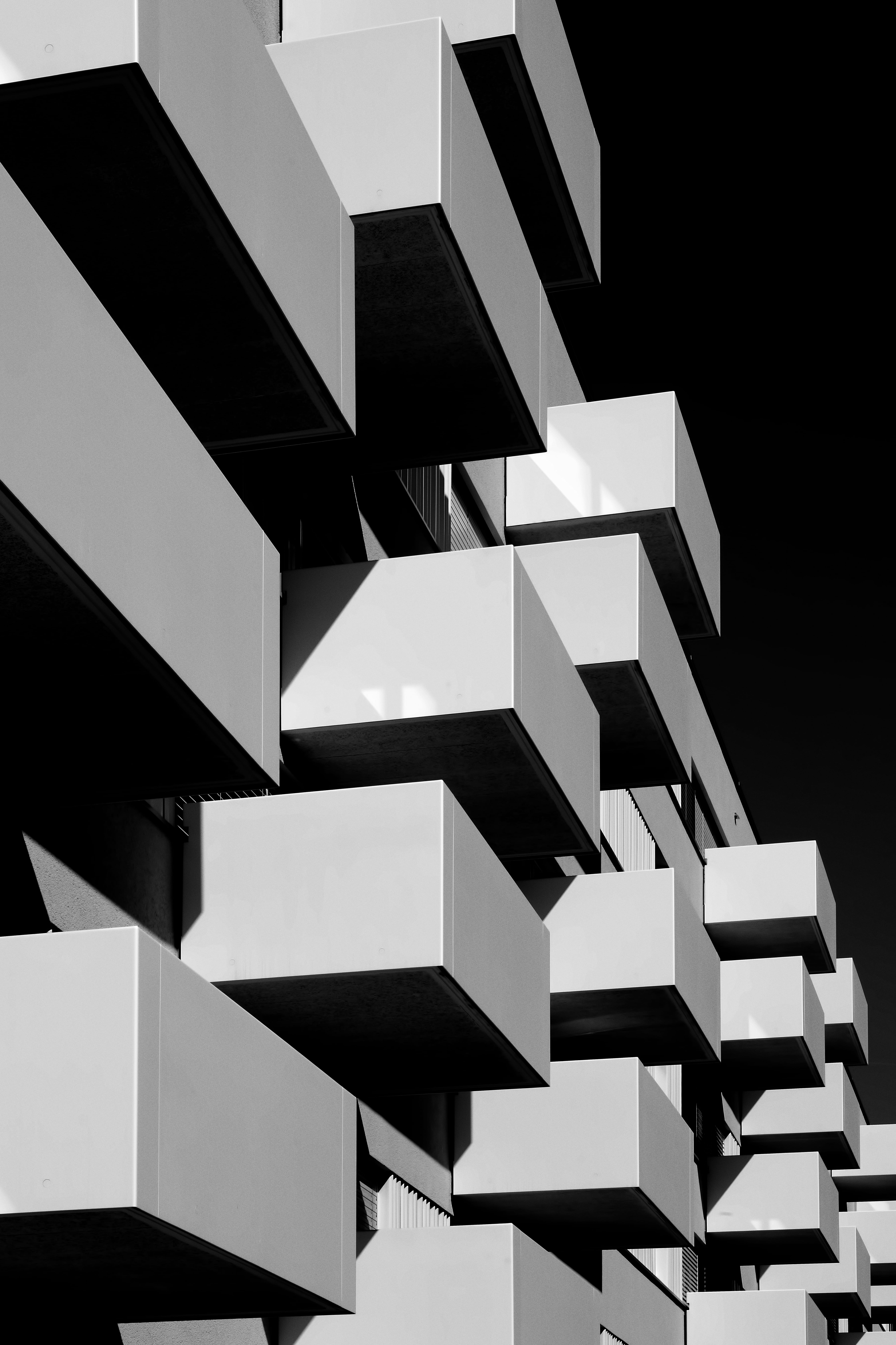 rectangular gray and black decor, built structure, architecture