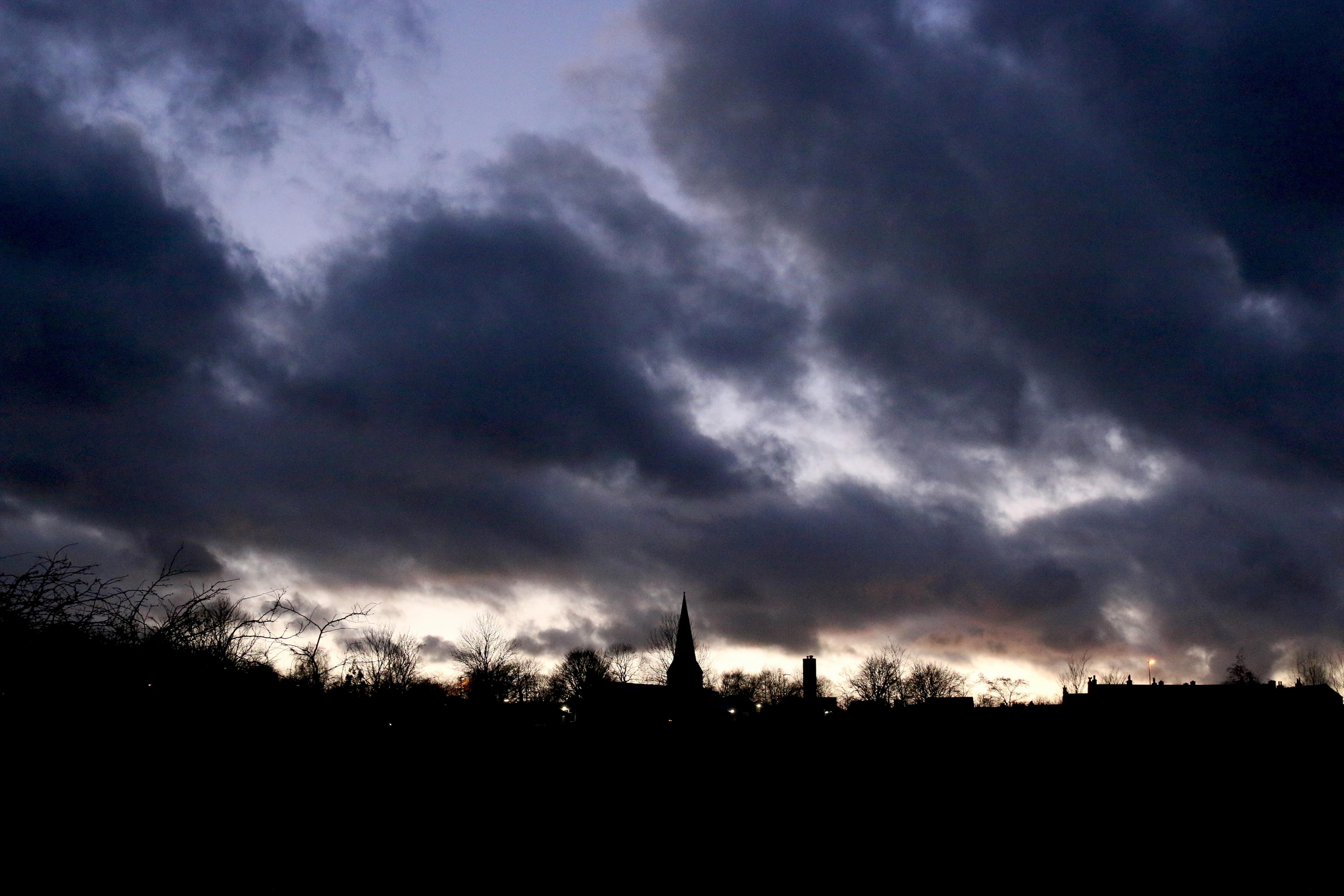 cloud, storm, dark, dusk, nature, cloud - sky, silhouette, environment