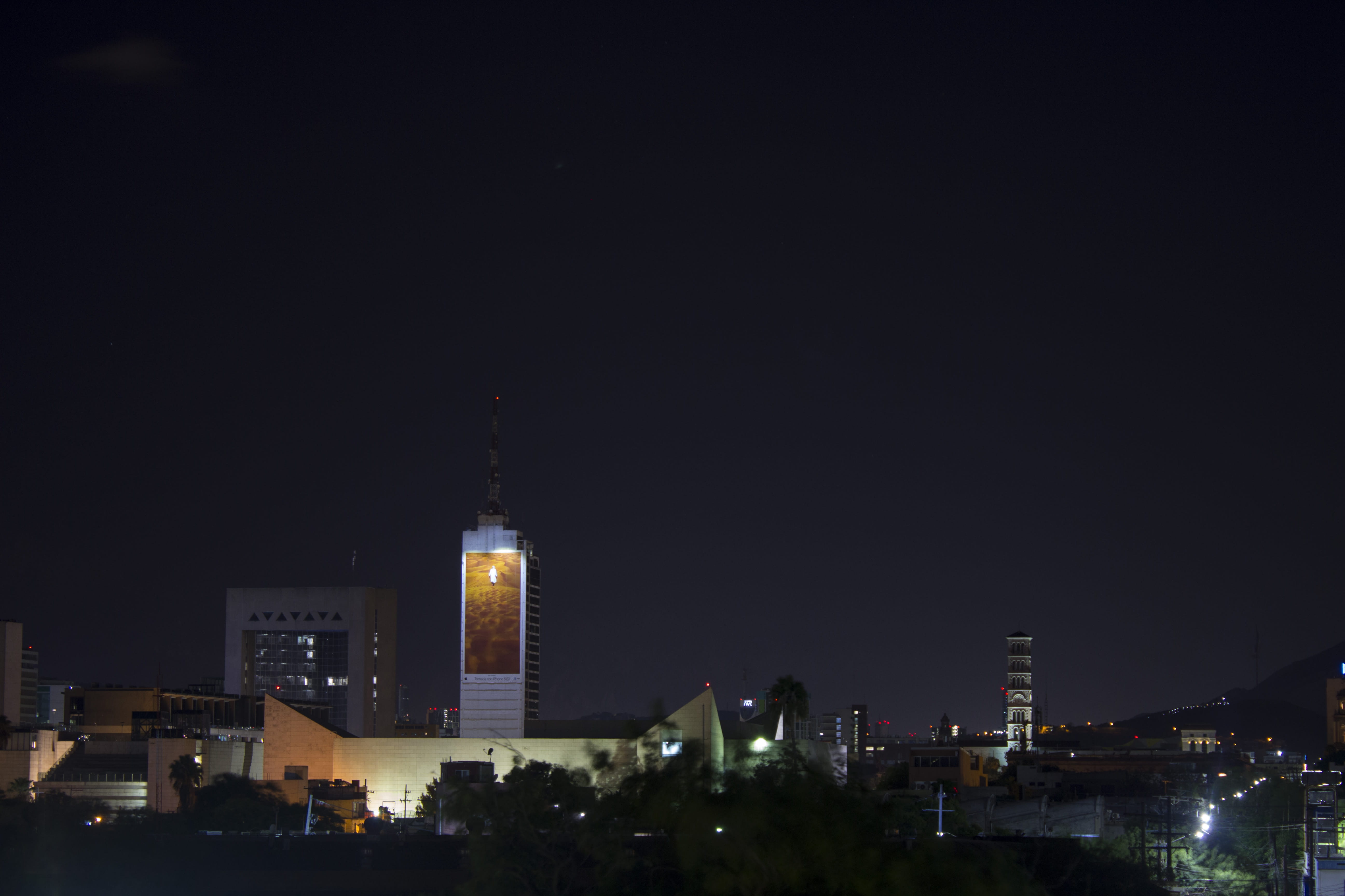 night, city, light, architecture, building, building exterior
