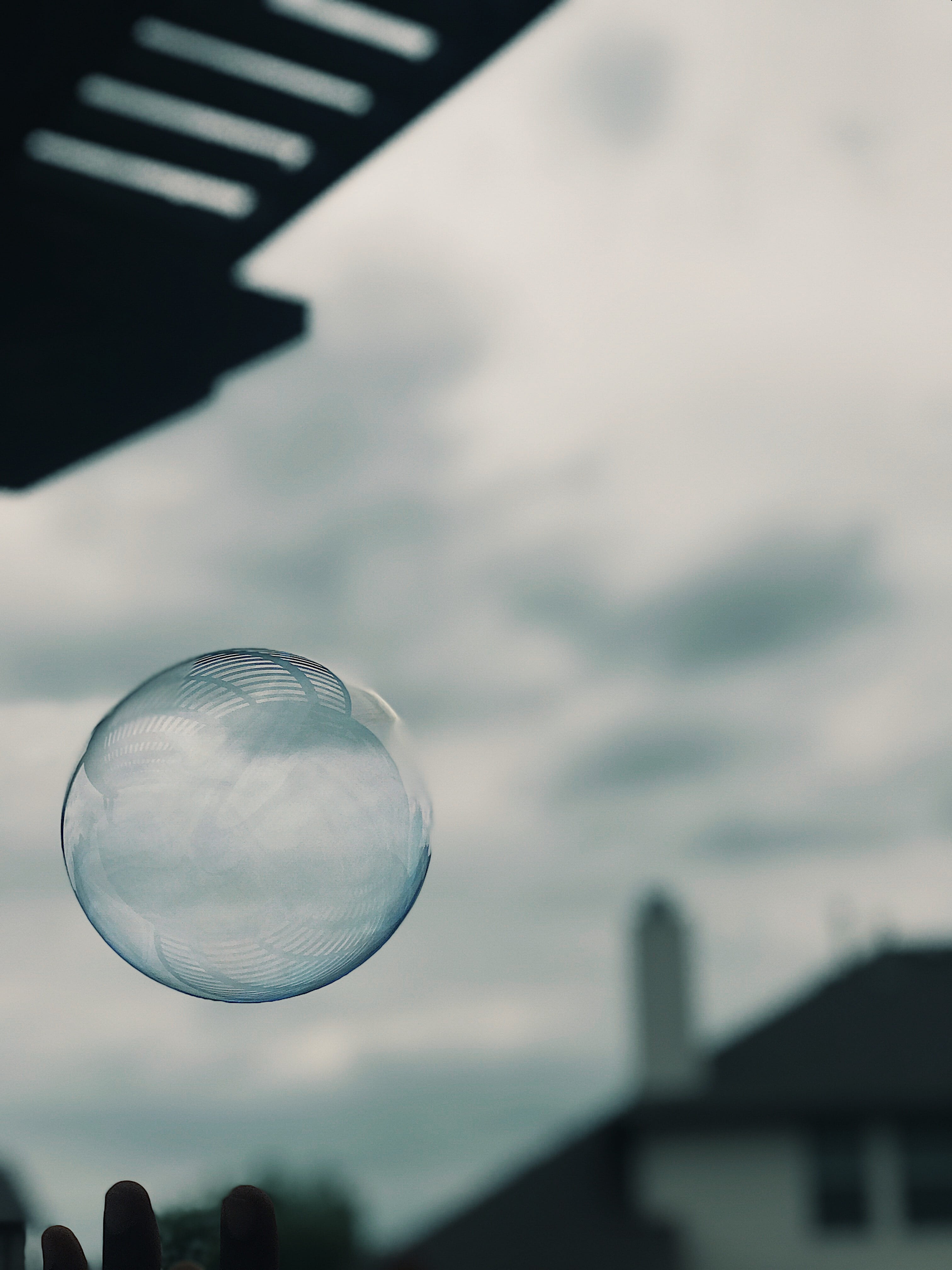 bubble, bubbles, outside, cloud - sky, focus on foreground